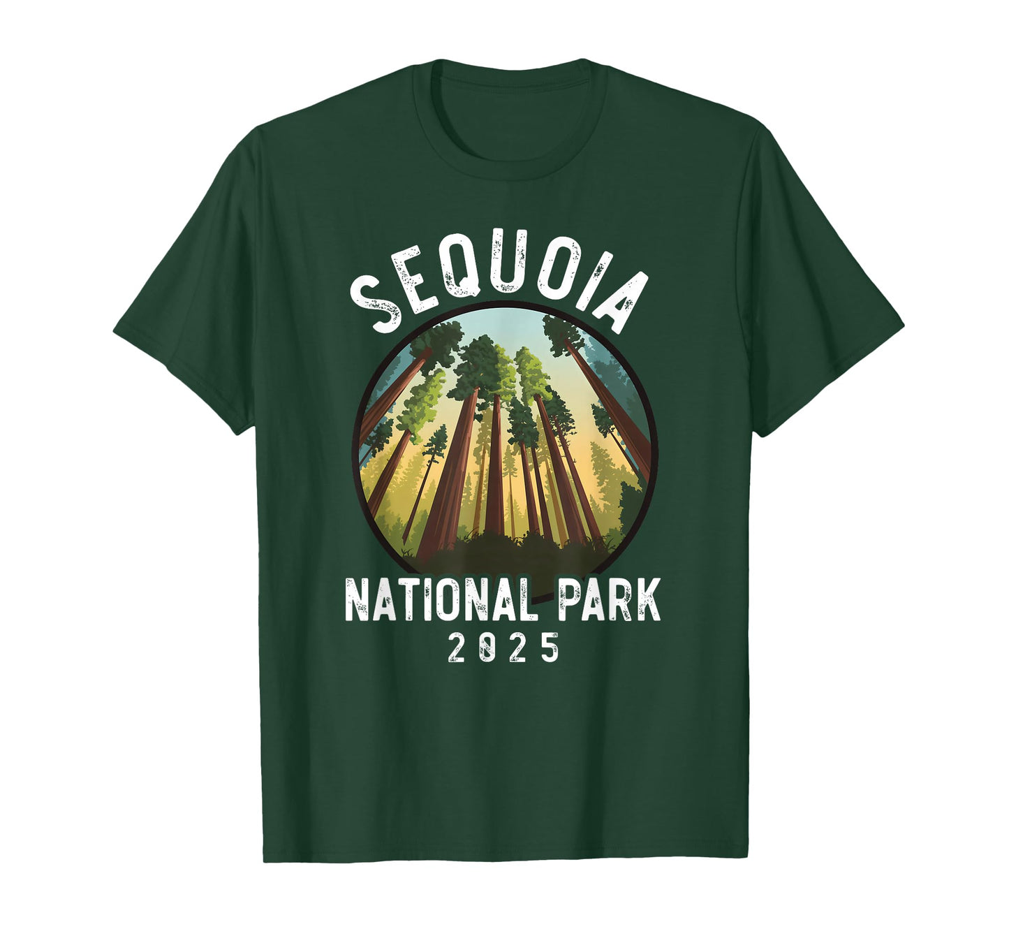 Sequoia National Park California 2025 Vintage Men Women Kids T-Shirt