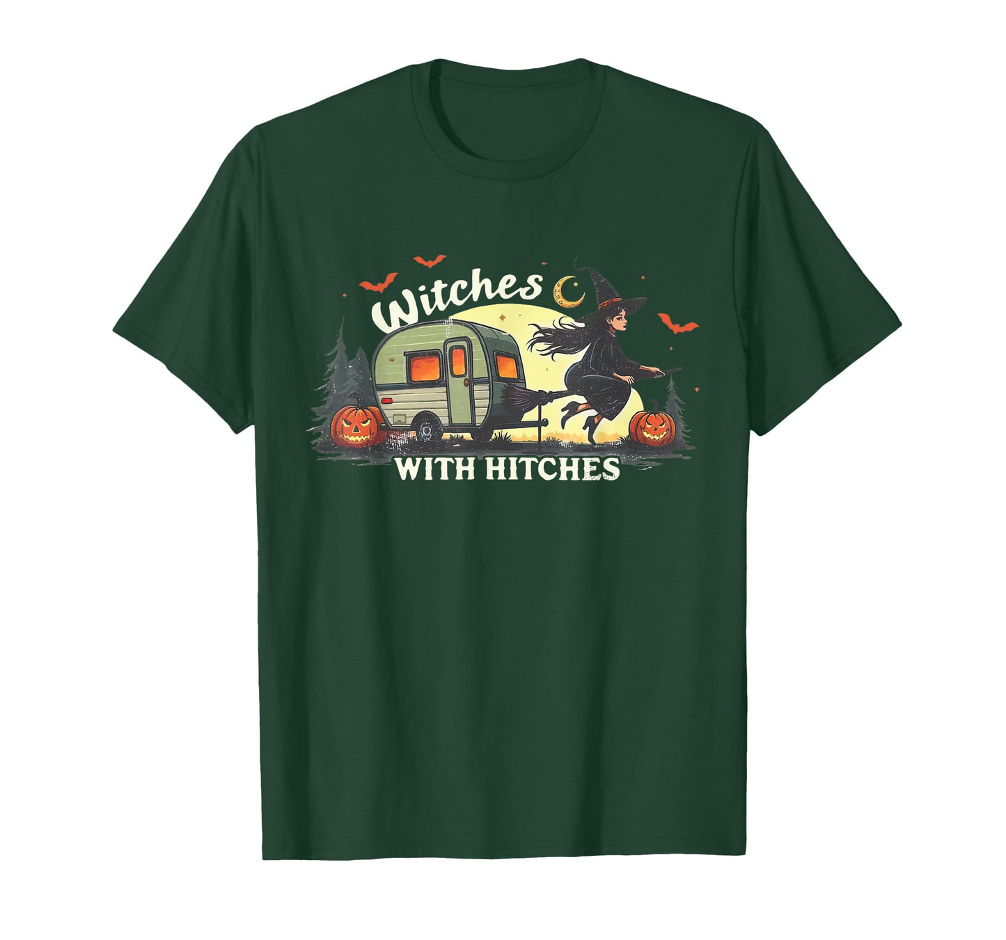 Witches with Hitches Halloween Camper Halloween Party Funny T-Shirt