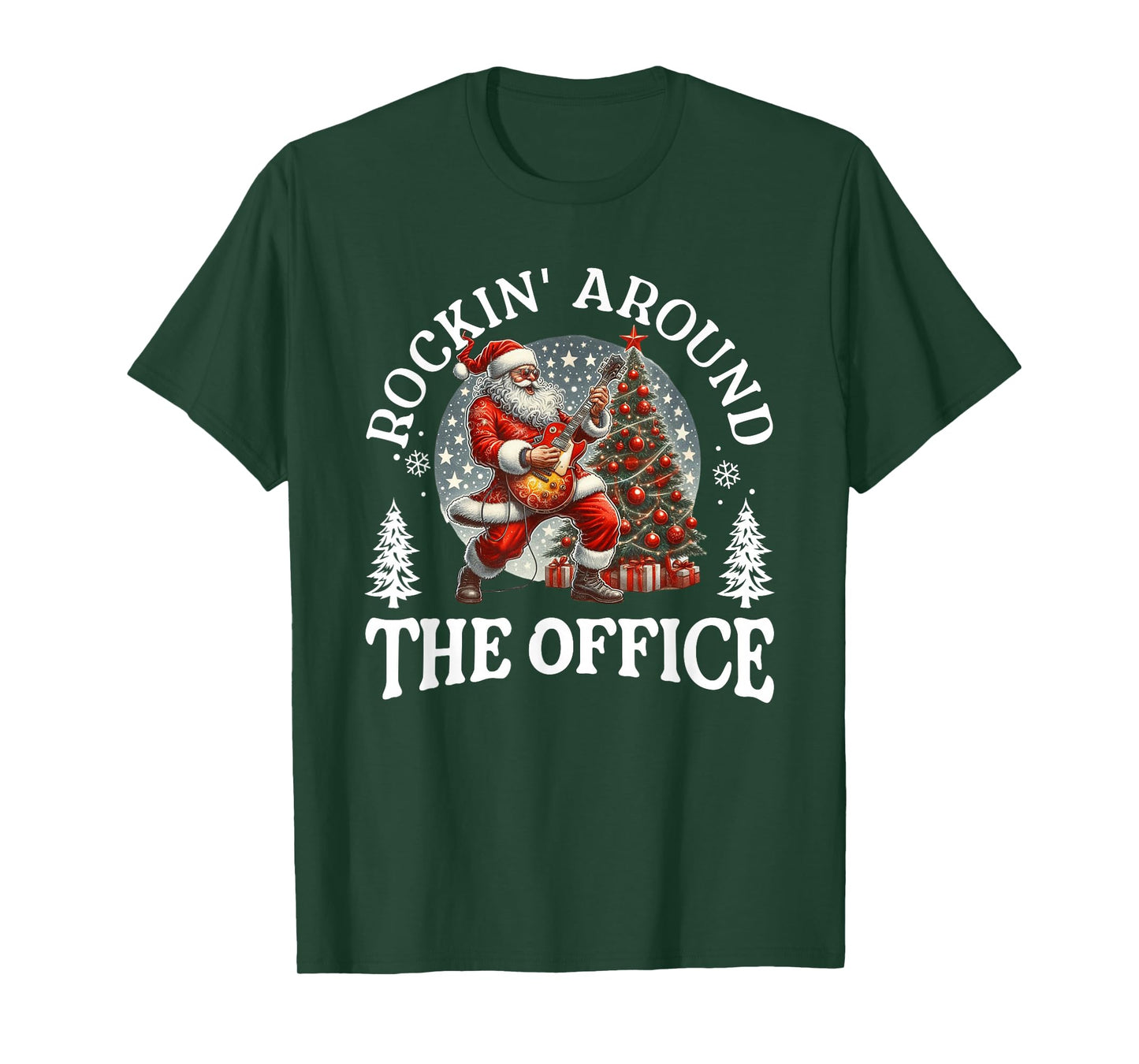 Rockin’ Around The Office Christmas Graphic T-Shirt