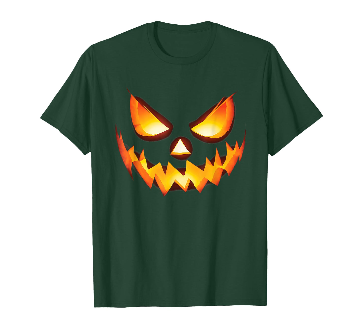 Jack O Lantern Scary Carved Pumpkin Face Halloween Costume T-Shirt