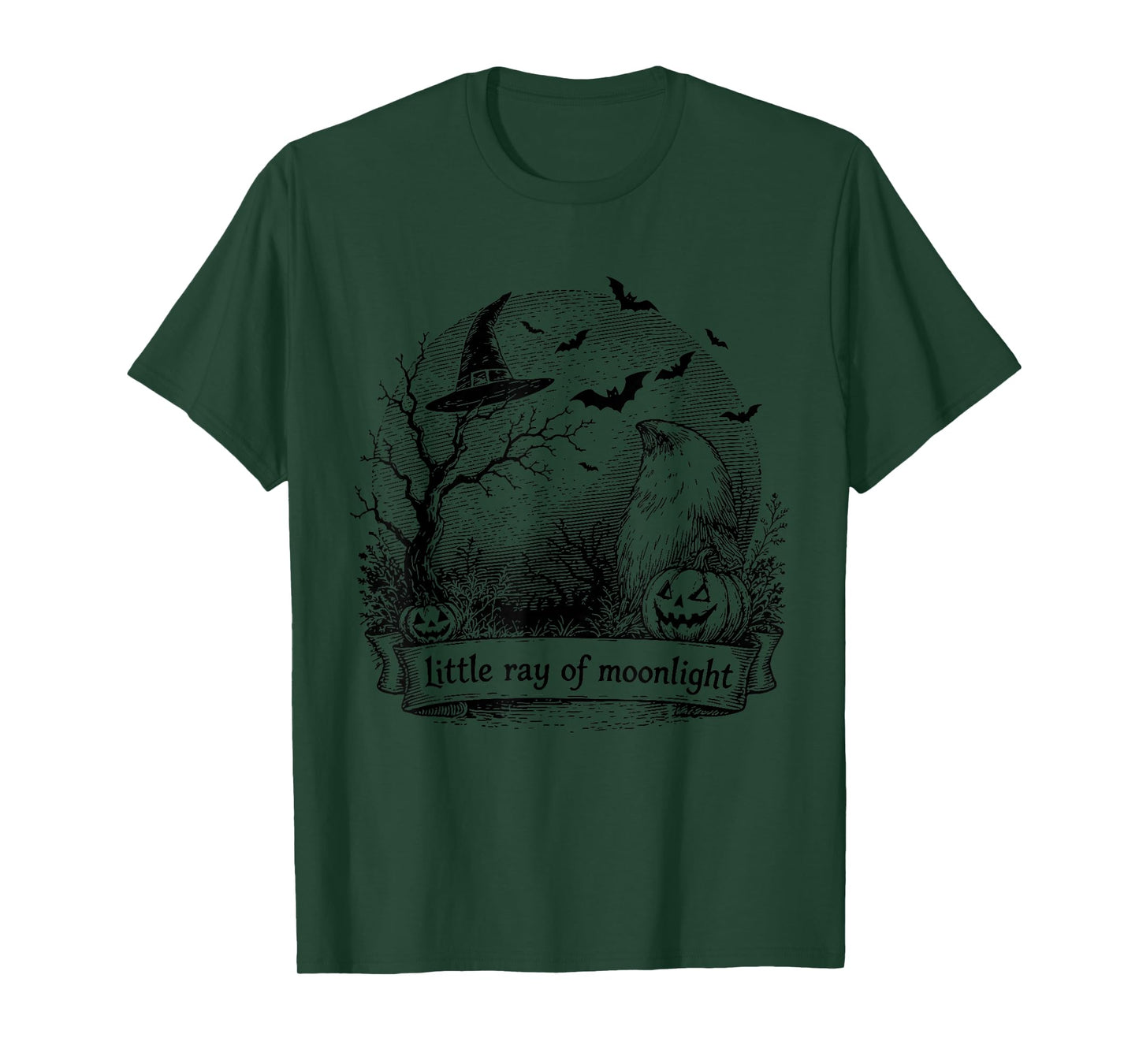 Witch Halloween Ray of Moonlight T-Shirt
