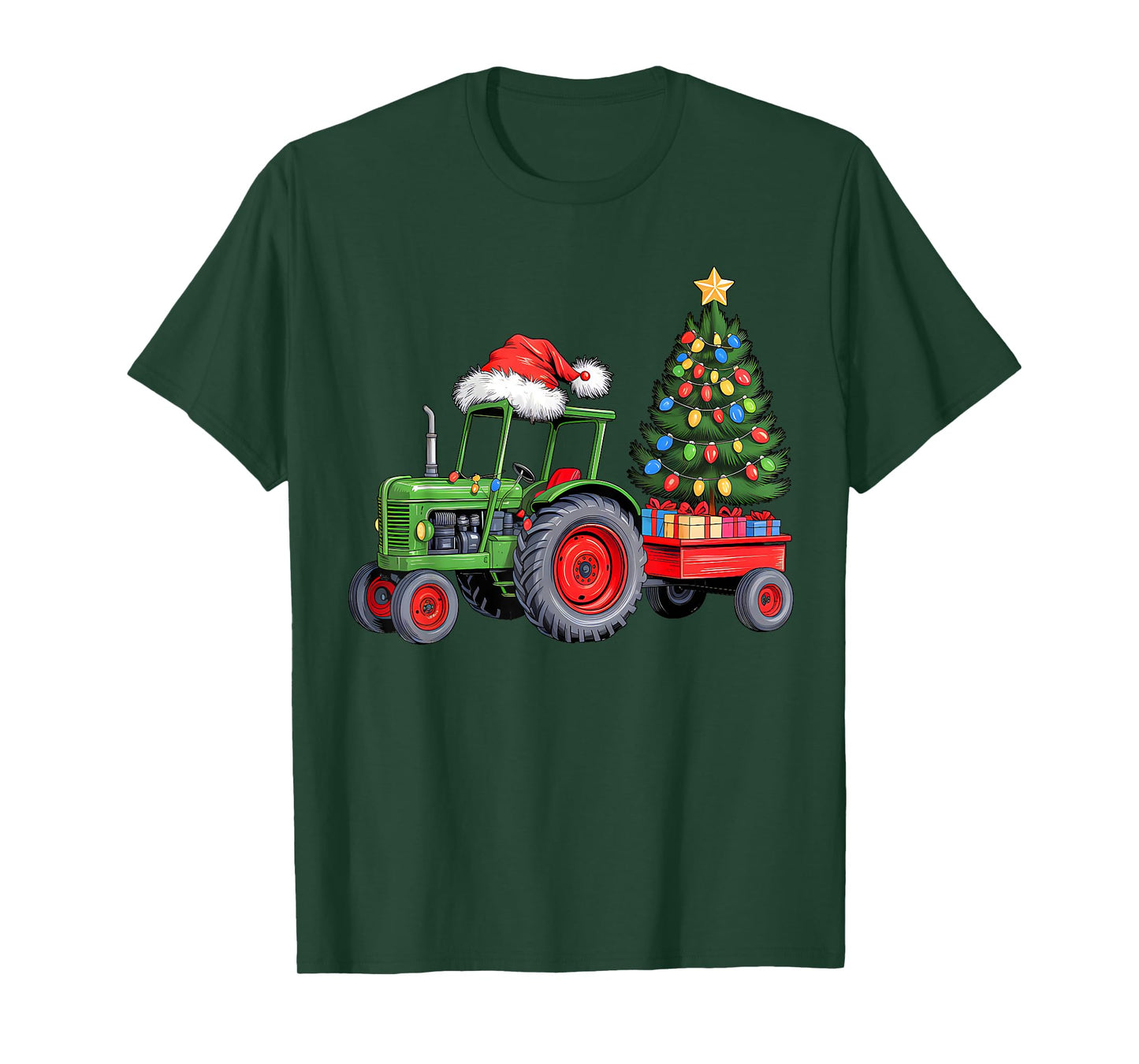 Christmas Tractor Santa Xmas Squad Farm Truck Funny Farmer T-Shirt