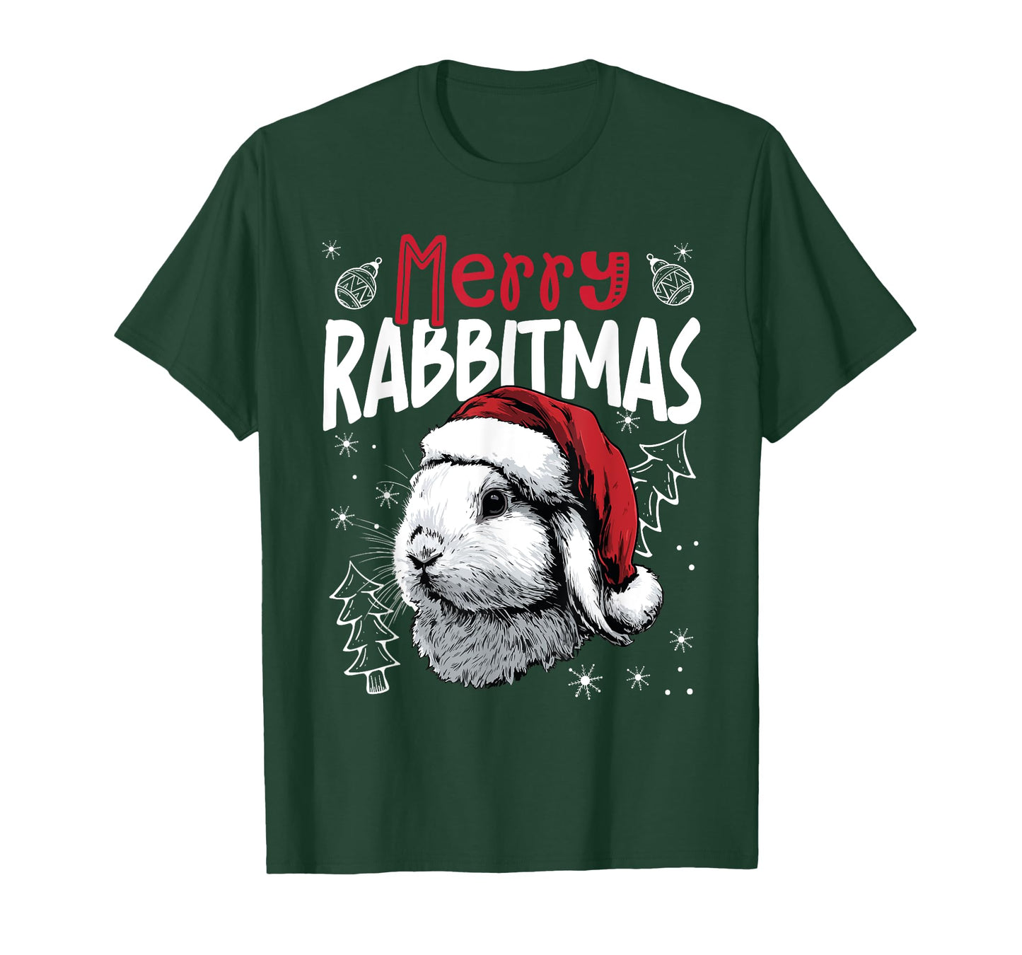 Merry Rabbitmas Funny Christmas Rabbit T-Shirt