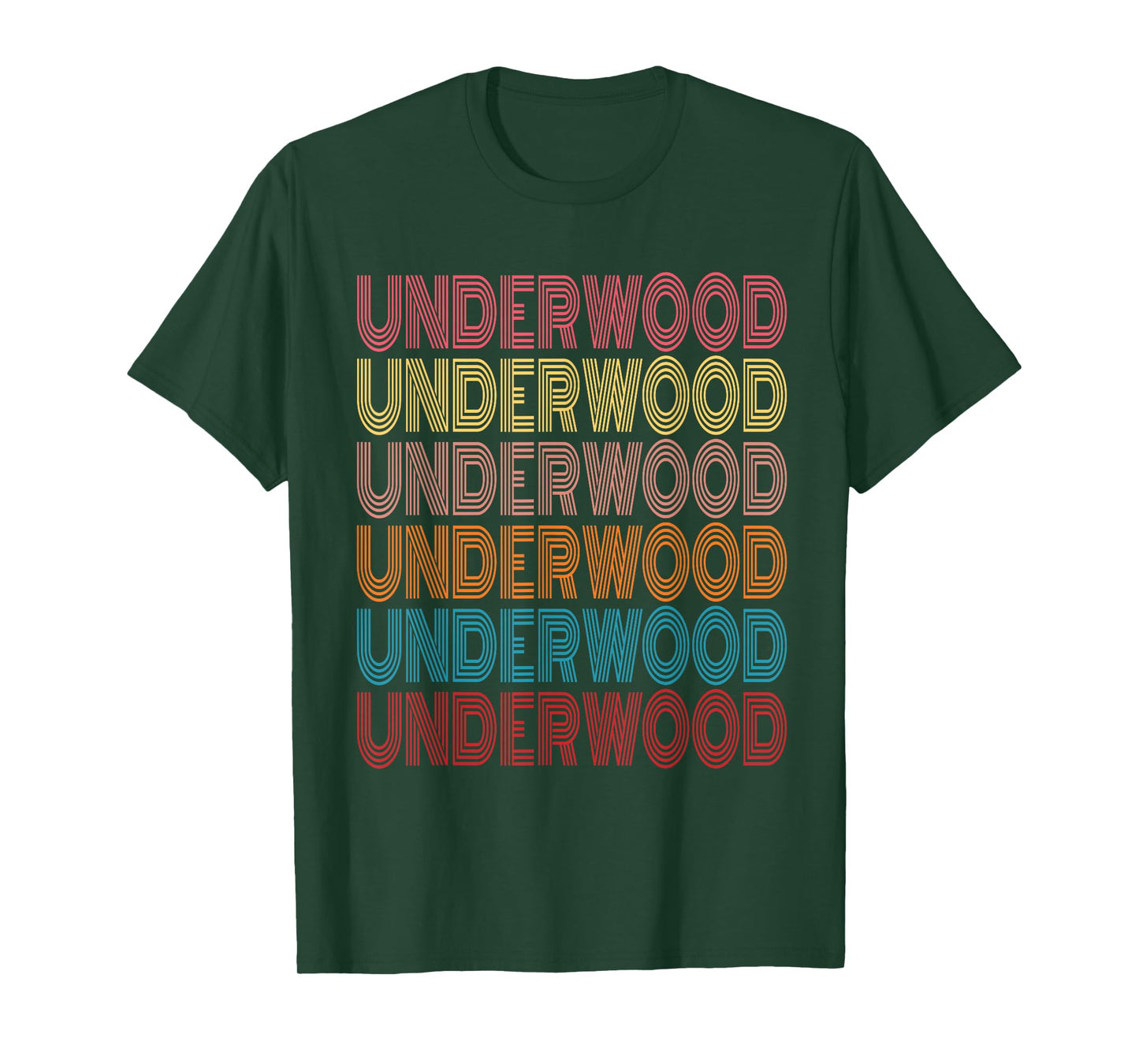 Retro Underwood First Name Boy Kids Personalized Girl T-Shirt