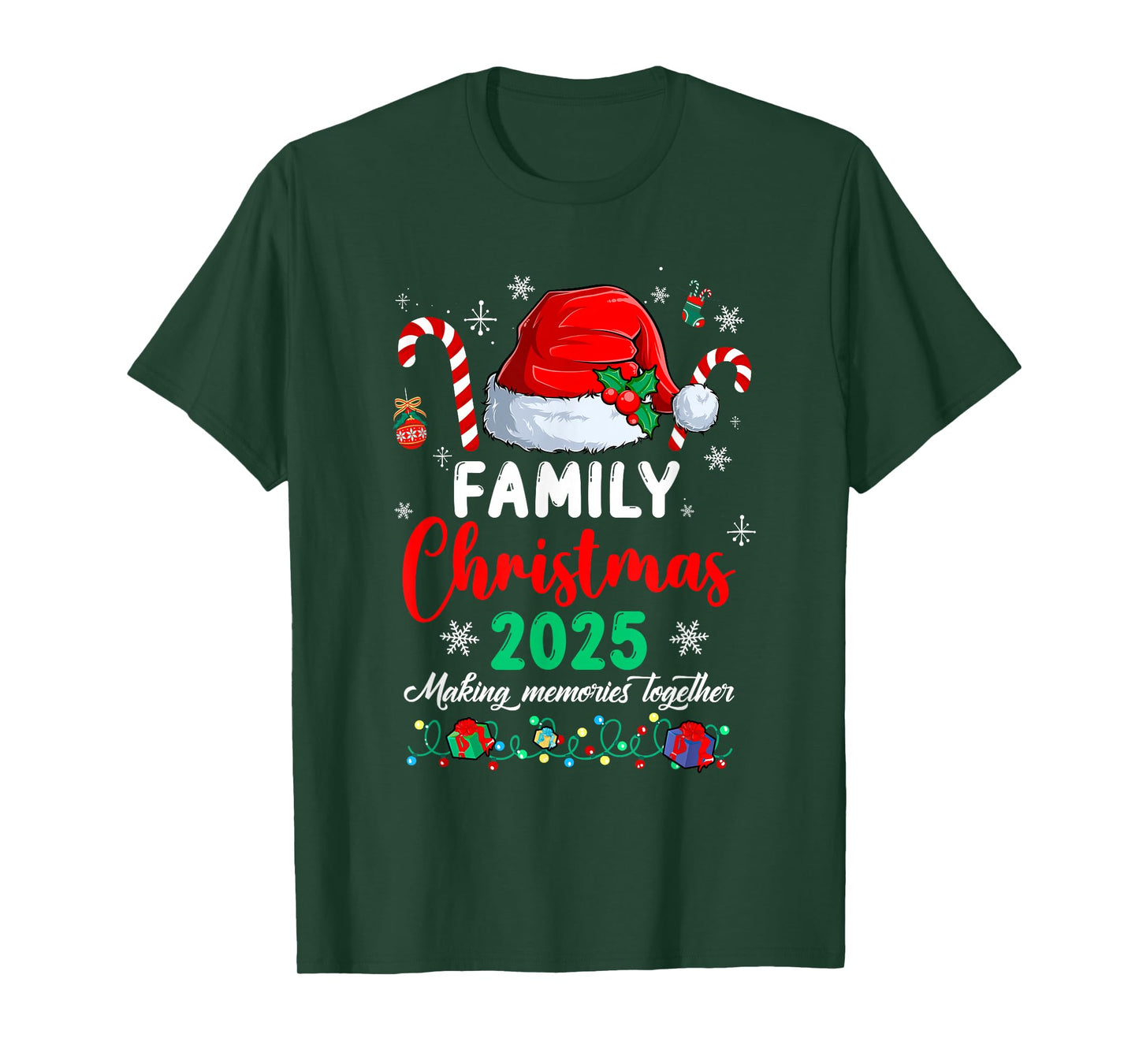 Family Christmas 2025 Matching Squad Santa Funny Xmas T-Shirt