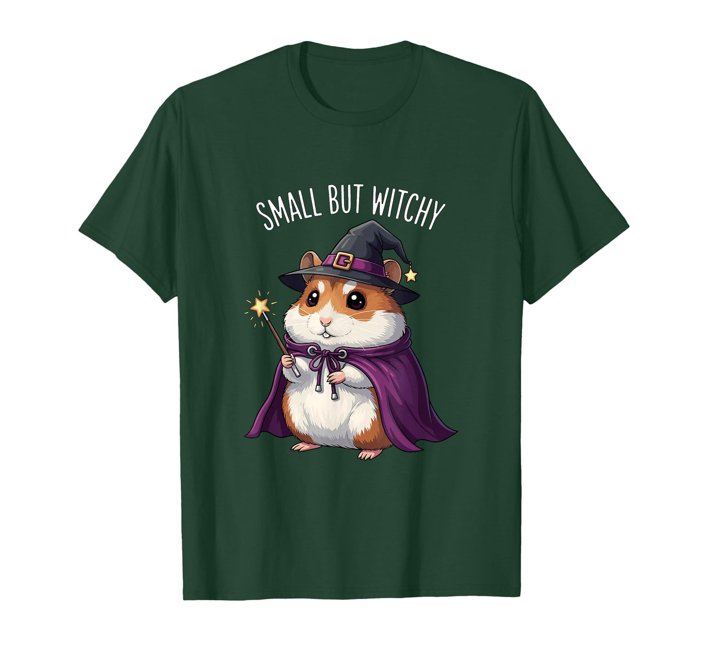 Funny Small But Witchy Cute Guinea Pig Halloween T-Shirt