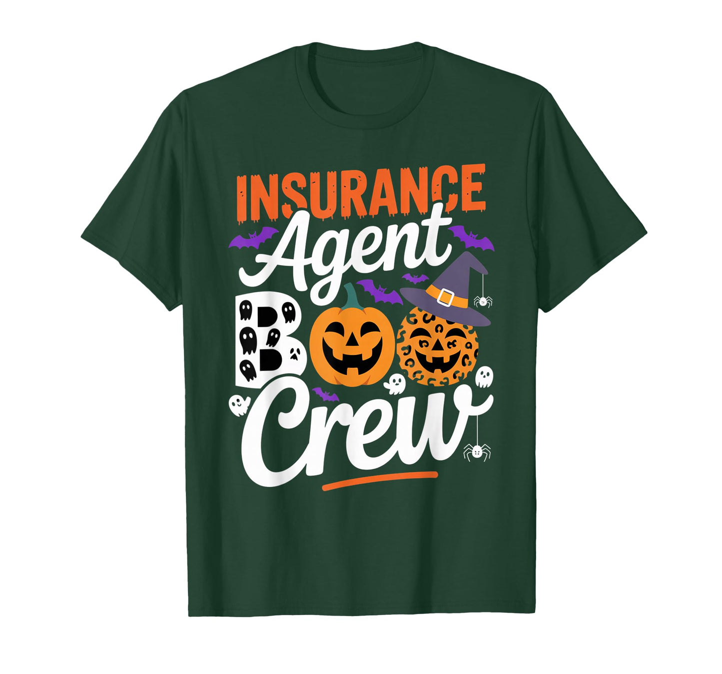 Insurance Agent Boo Crew Halloween Matching Spooky Outfit T-Shirt