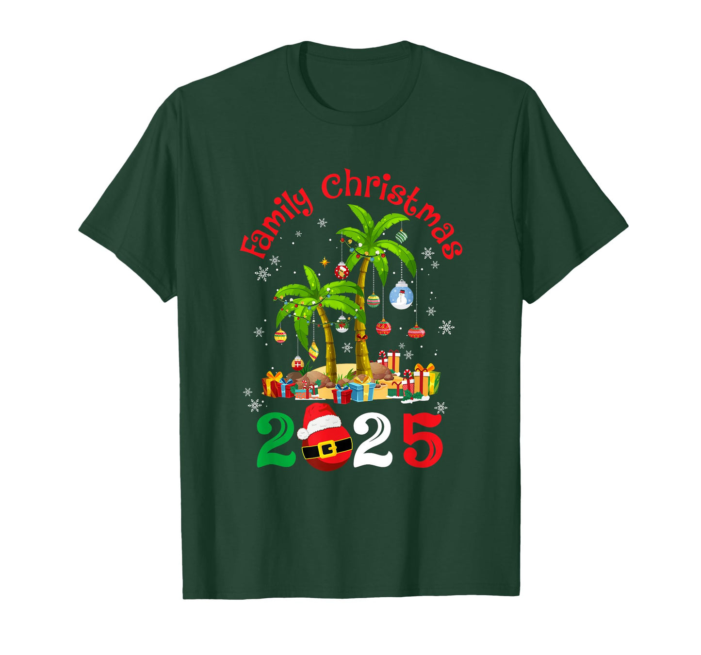 Retro Family Christmas Crew 2025 Matching Family T-Shirt