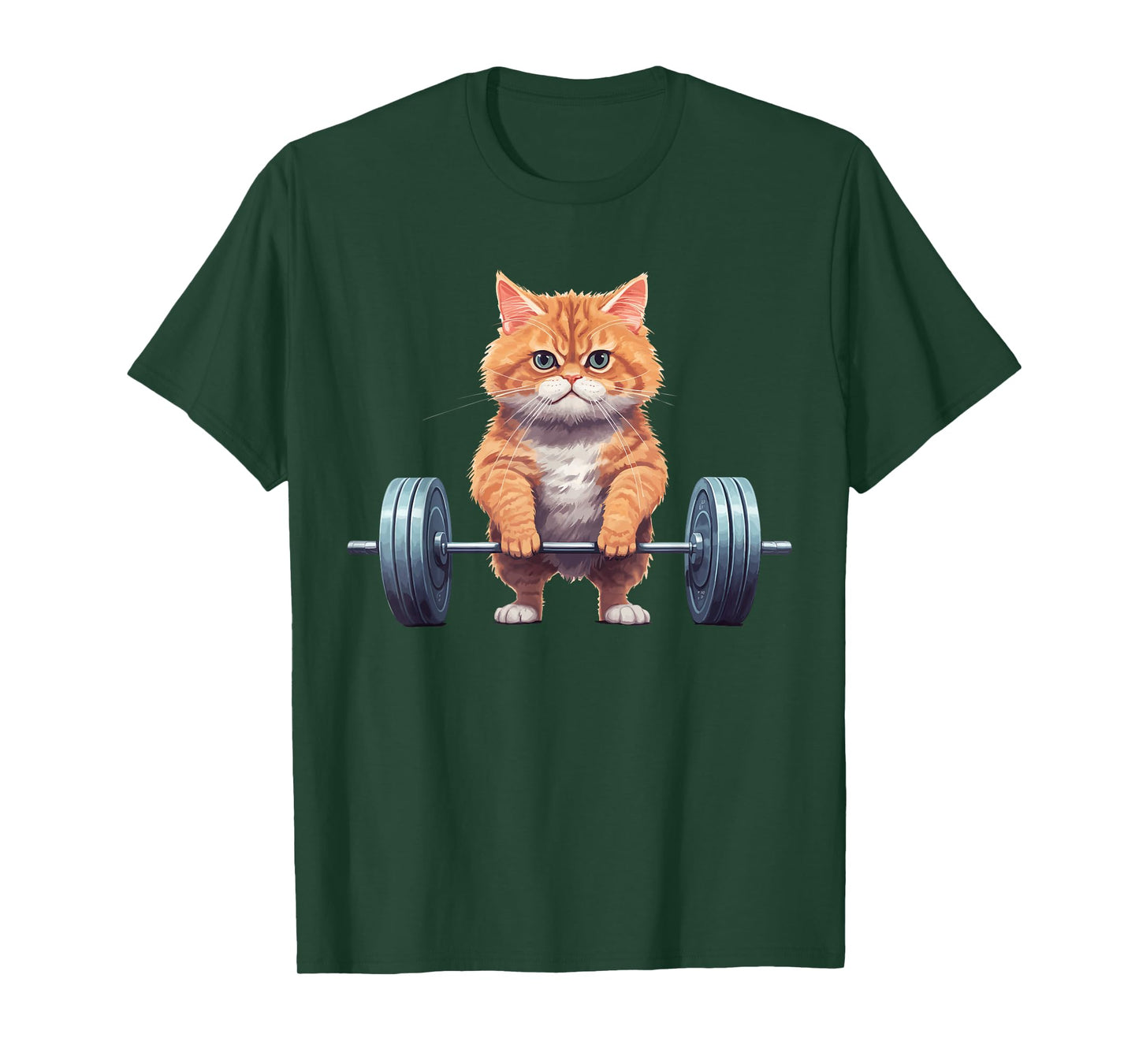 Gym Cat Deadlifting T-Shirt