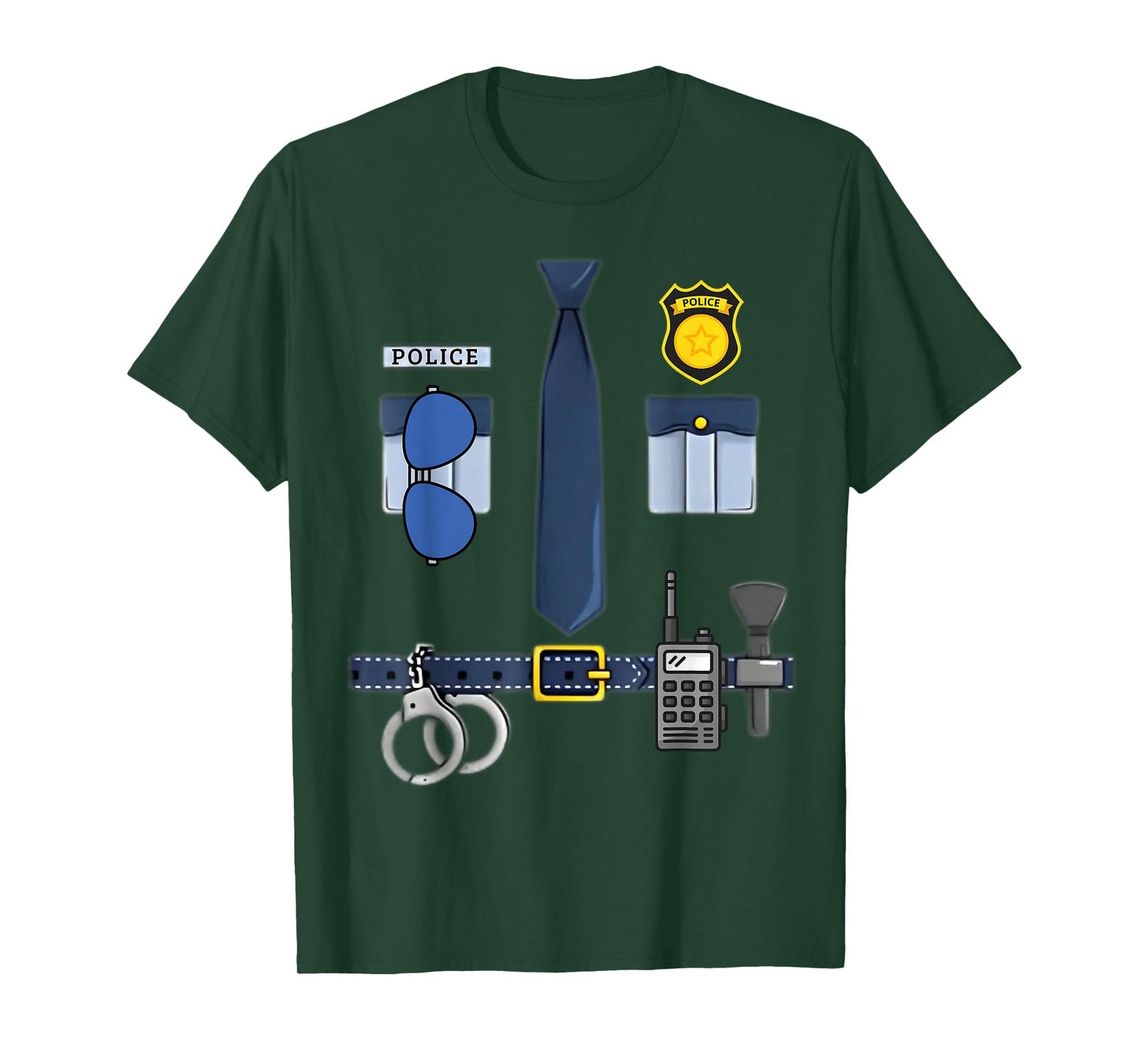 Halloween Policeman Costume Halloween Police Officer Costume T-Shirt