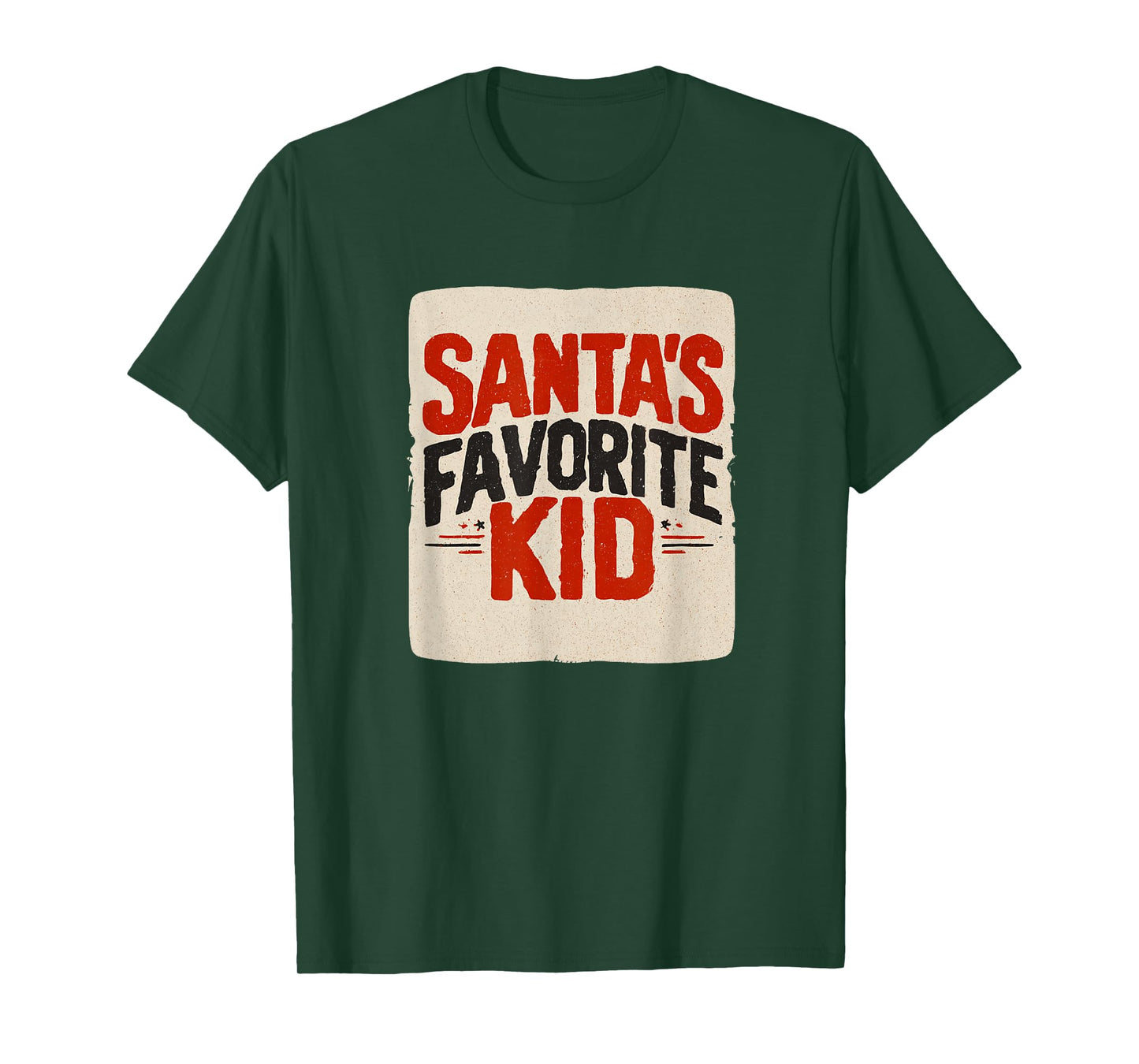 Handsome Santa's Favorite Kid Look T-Shirt