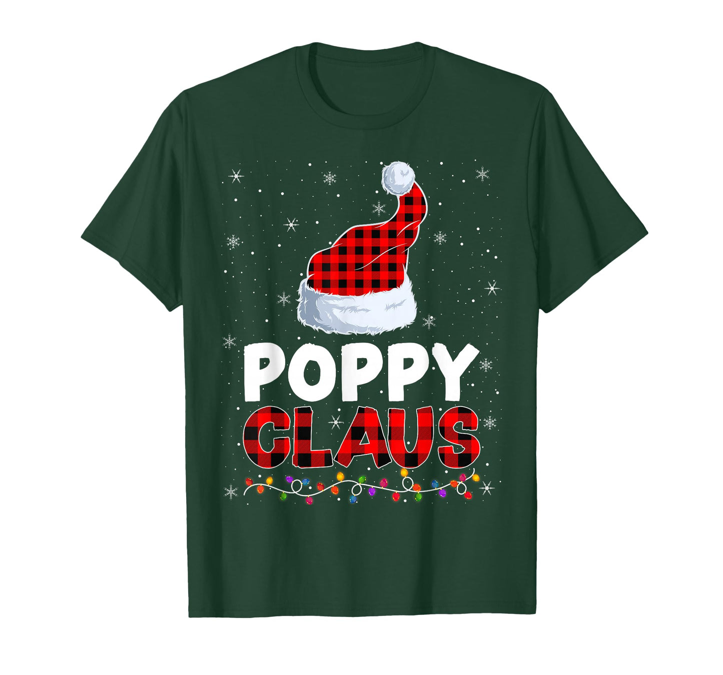 Poppy Claus Christmas Pajamas Santa Matching Family Xmas T-Shirt