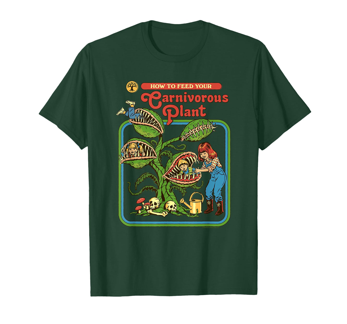 Steven Rhodes How To Feed Your Carnivorous Plant Dark Humor T-Shirt