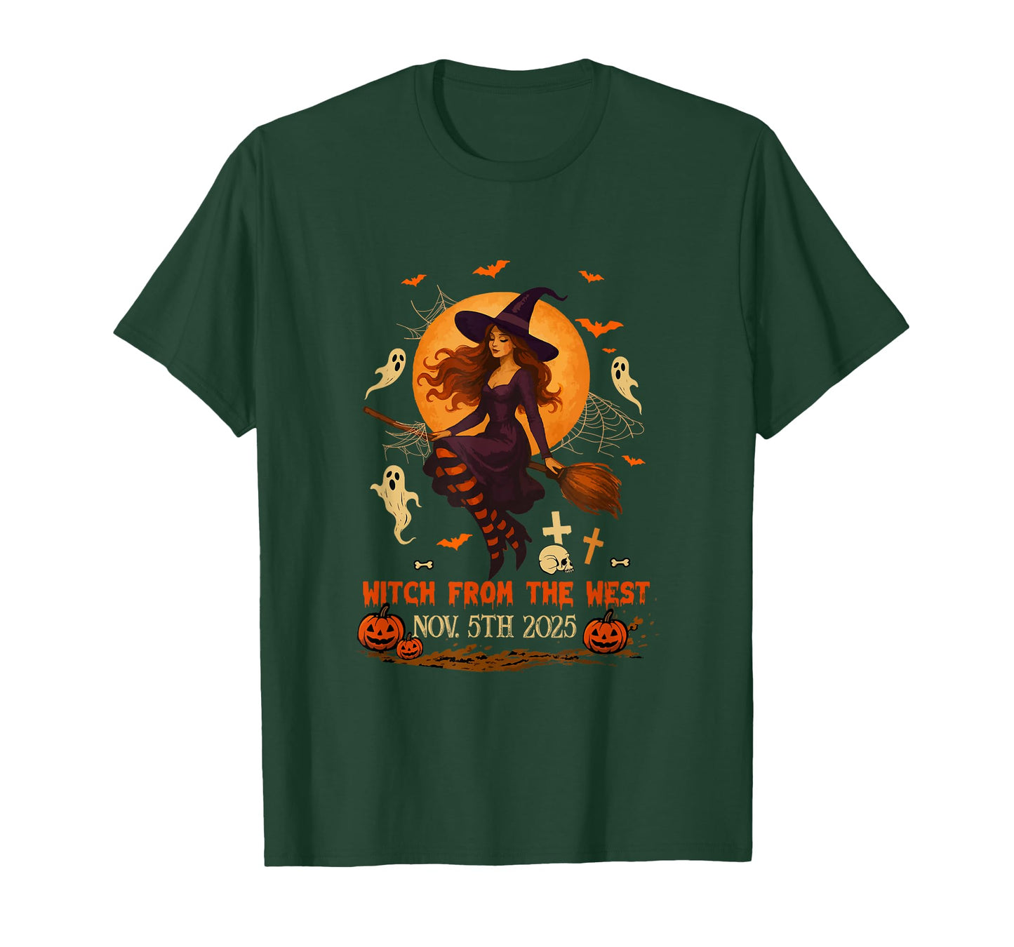 Witch from West November 5th 2025 Halloween Witch Lover T-Shirt