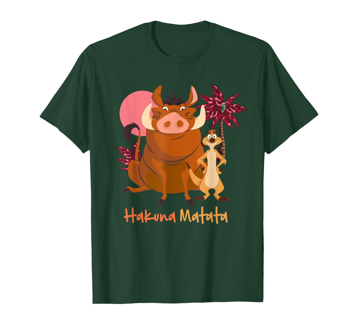 Disney The Lion King Timon & Pumbaa Hakuna Matata Face Front T-Shirt