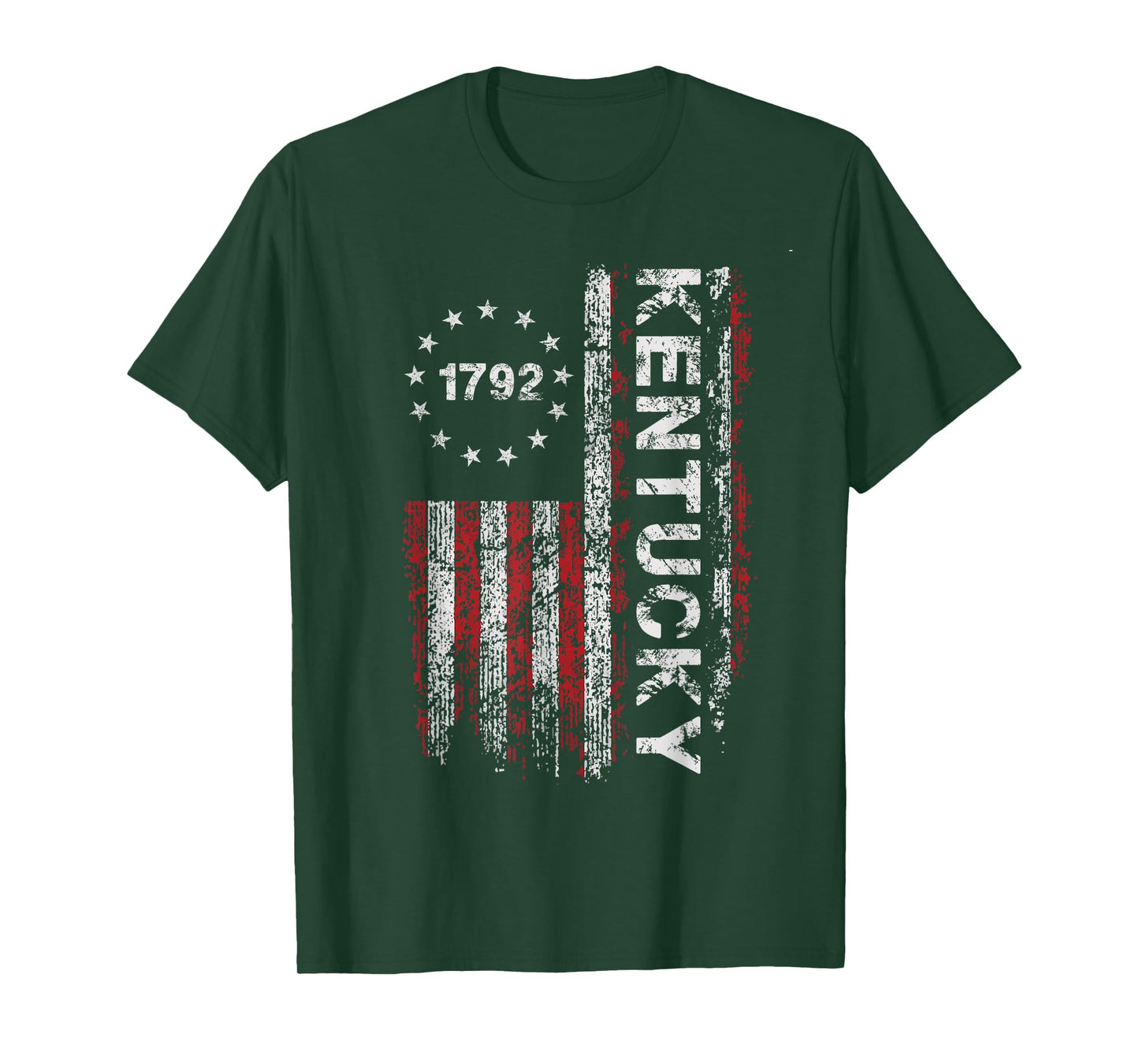 1792 Kentucky State US Flag Vintage For Men Women Youth T-Shirt