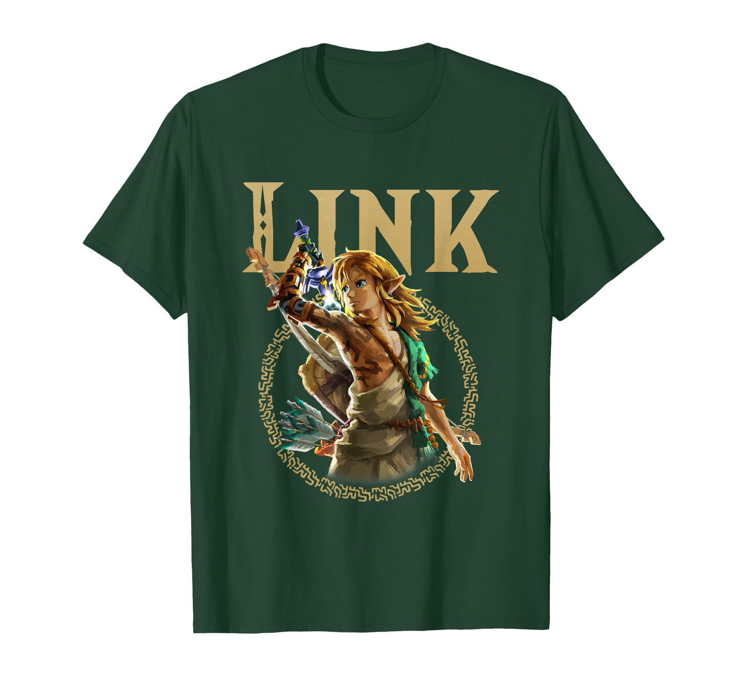 The Legend of Zelda Gold Link Hyrule Portrait T-Shirt