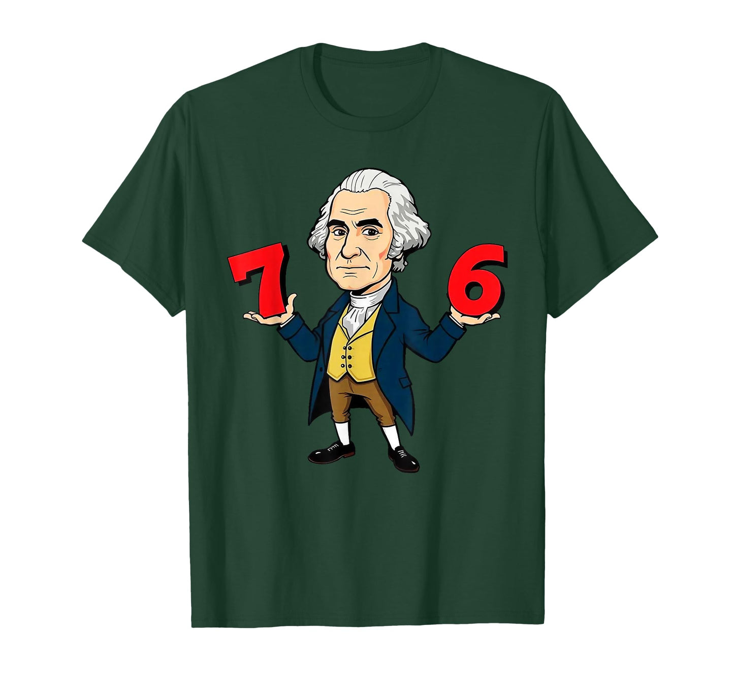 6-7 7-6 George Washington Shirt Six Seven American Design T-Shirt