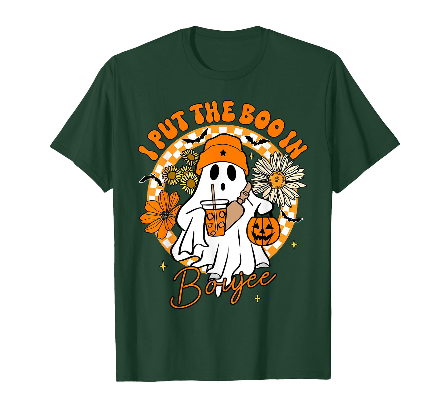 I Put The Boo In Boujee Cute Ghost Boojie Halloween Women T-Shirt