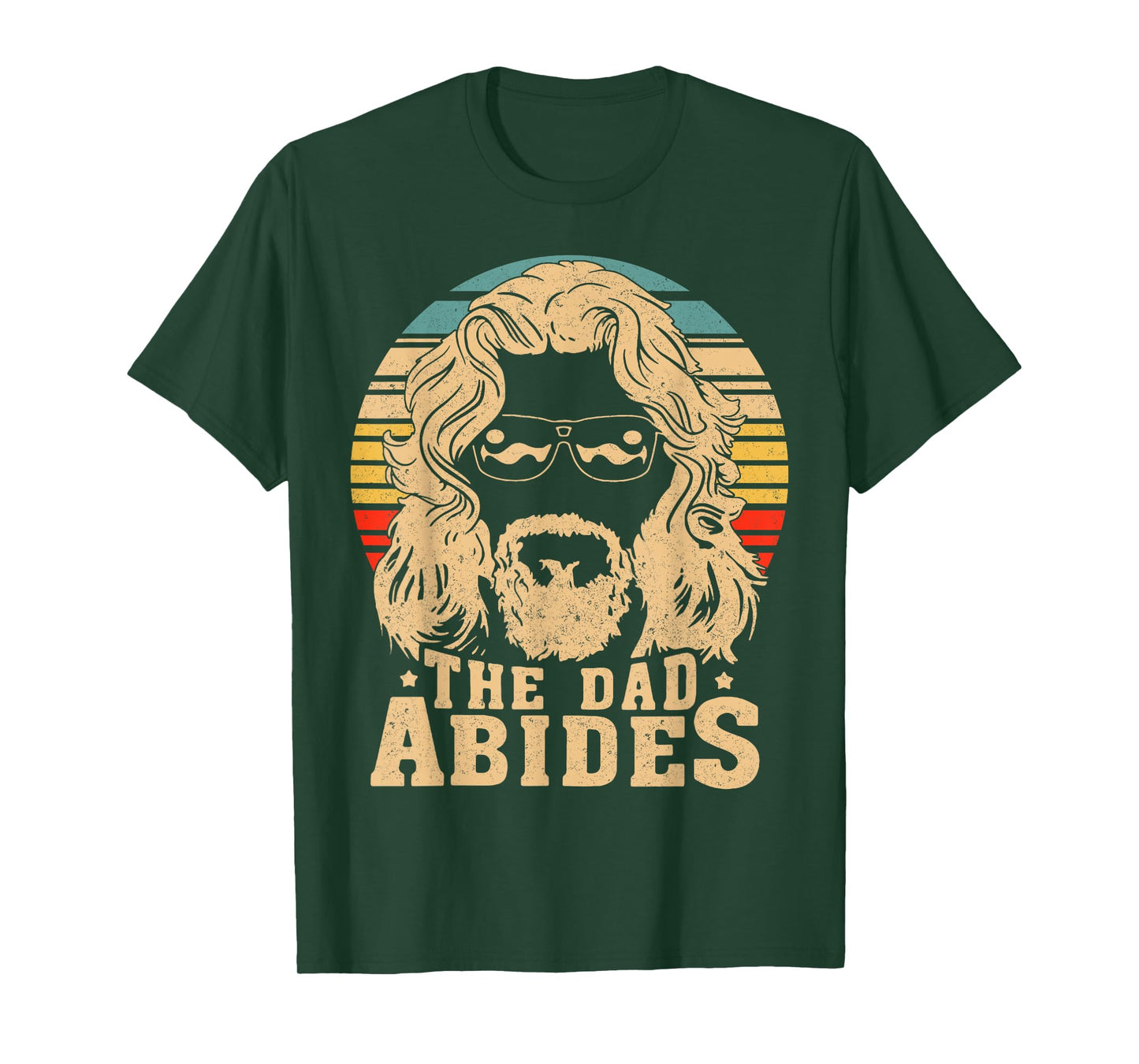 Vintage Retro The Dad Abides Funny Daddy Father's Day T-Shirt