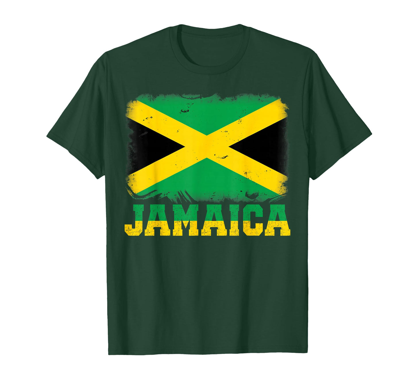 Jamaican Flag Vintage Jamaica Souvenir Love Travel Vacation T-Shirt