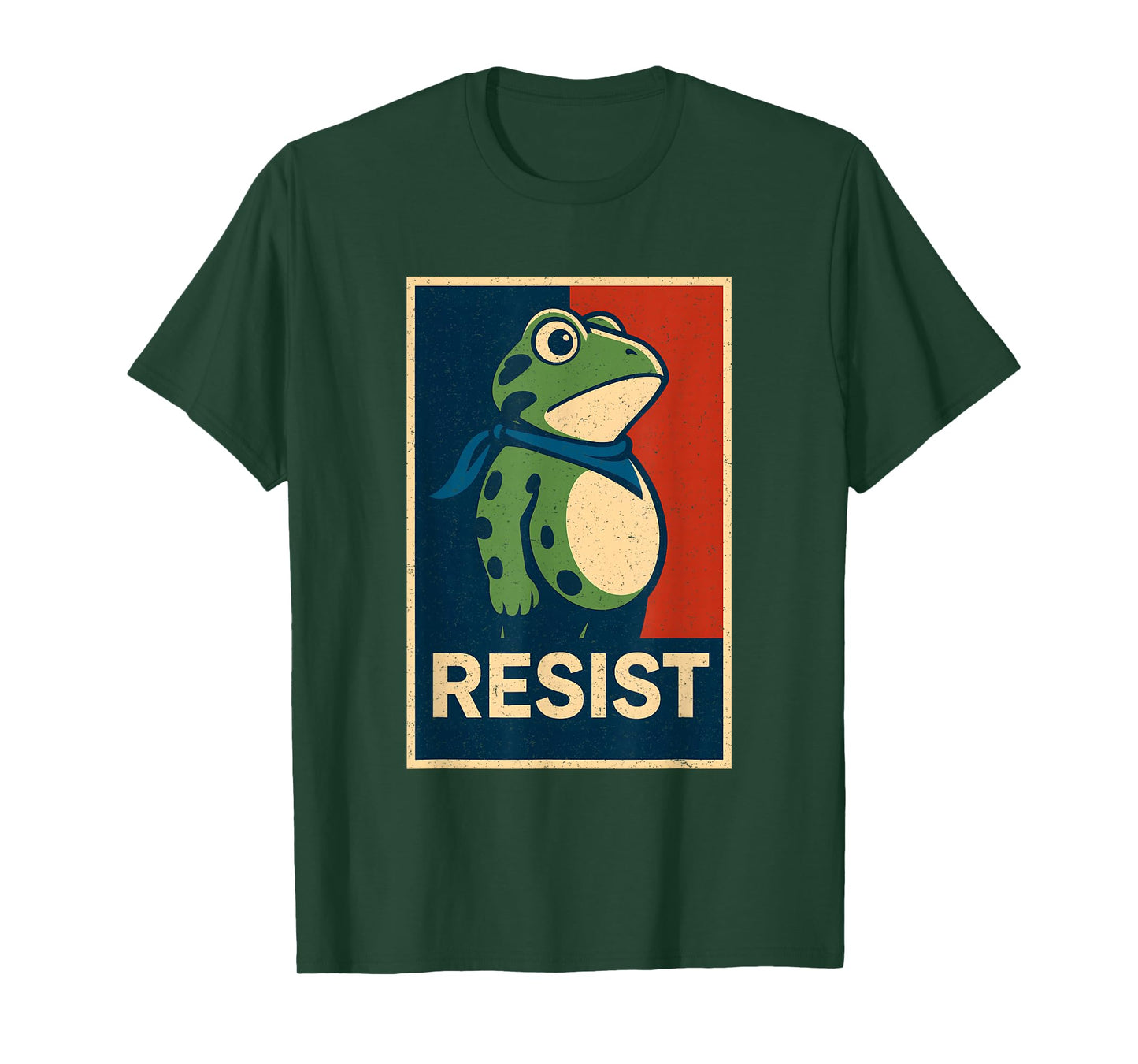Portland Frog Protest Retro Vintag T-Shirt