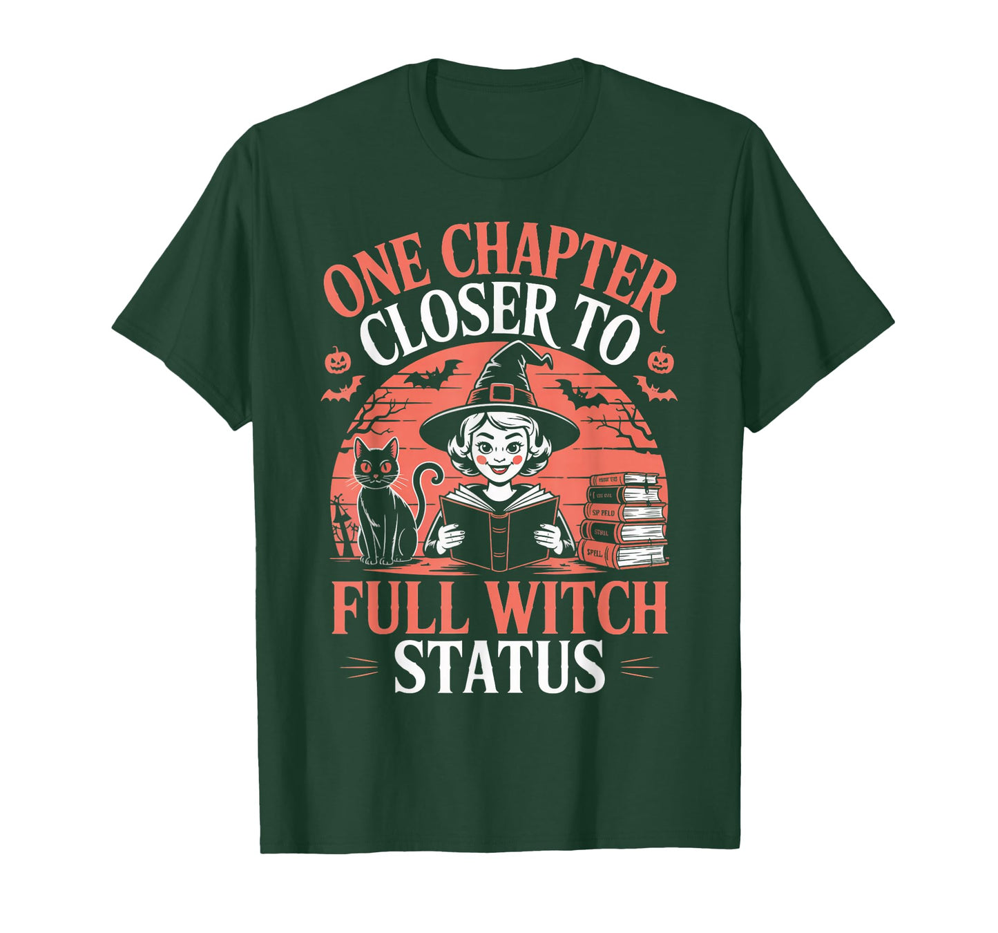 One Chapter Closer Witch Witches Bookish Book Reader Reading T-Shirt
