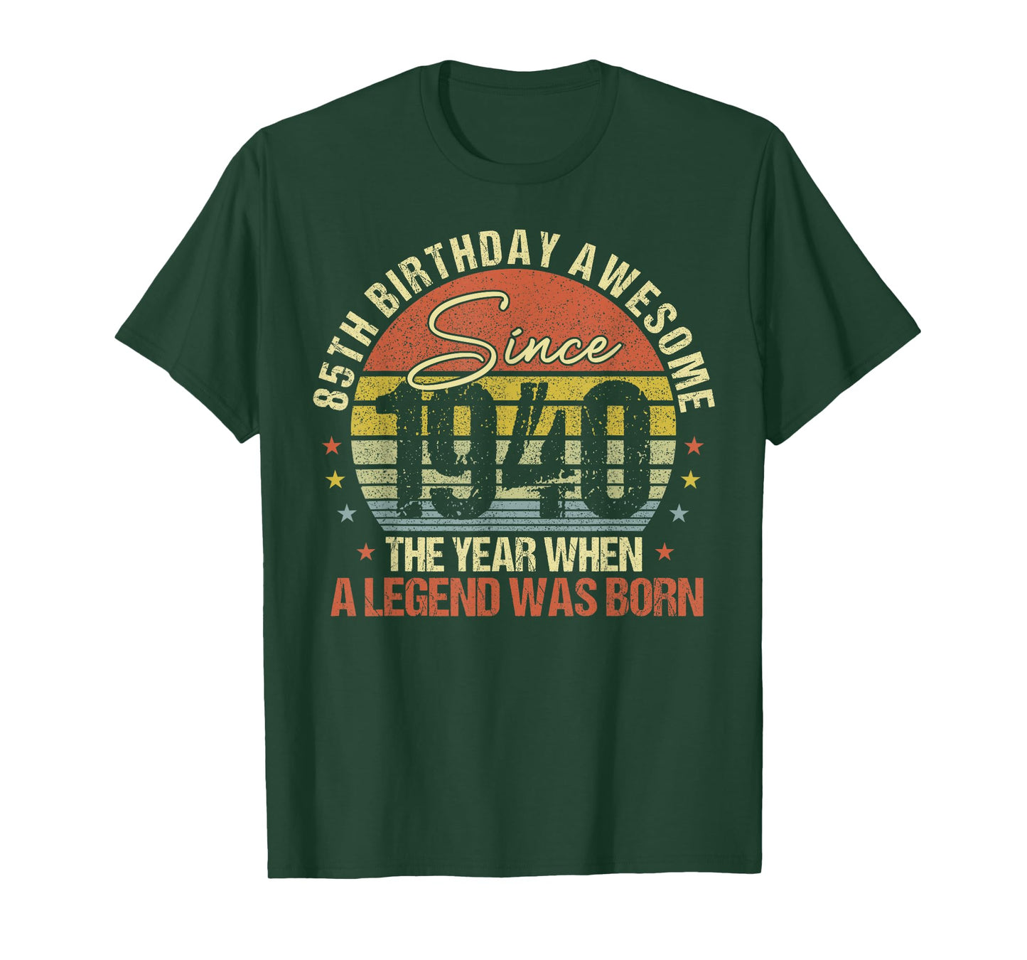 85th Birthday Limited Edition Vintage Legend 1940 Men Women T-Shirt