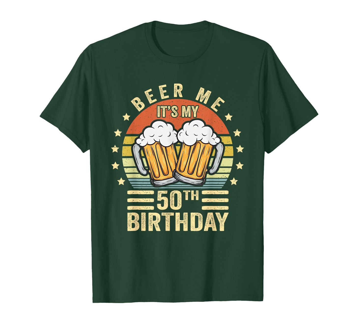 Beer Me It's My 50th Birthday, 50th Birthday Vintage T-Shirt