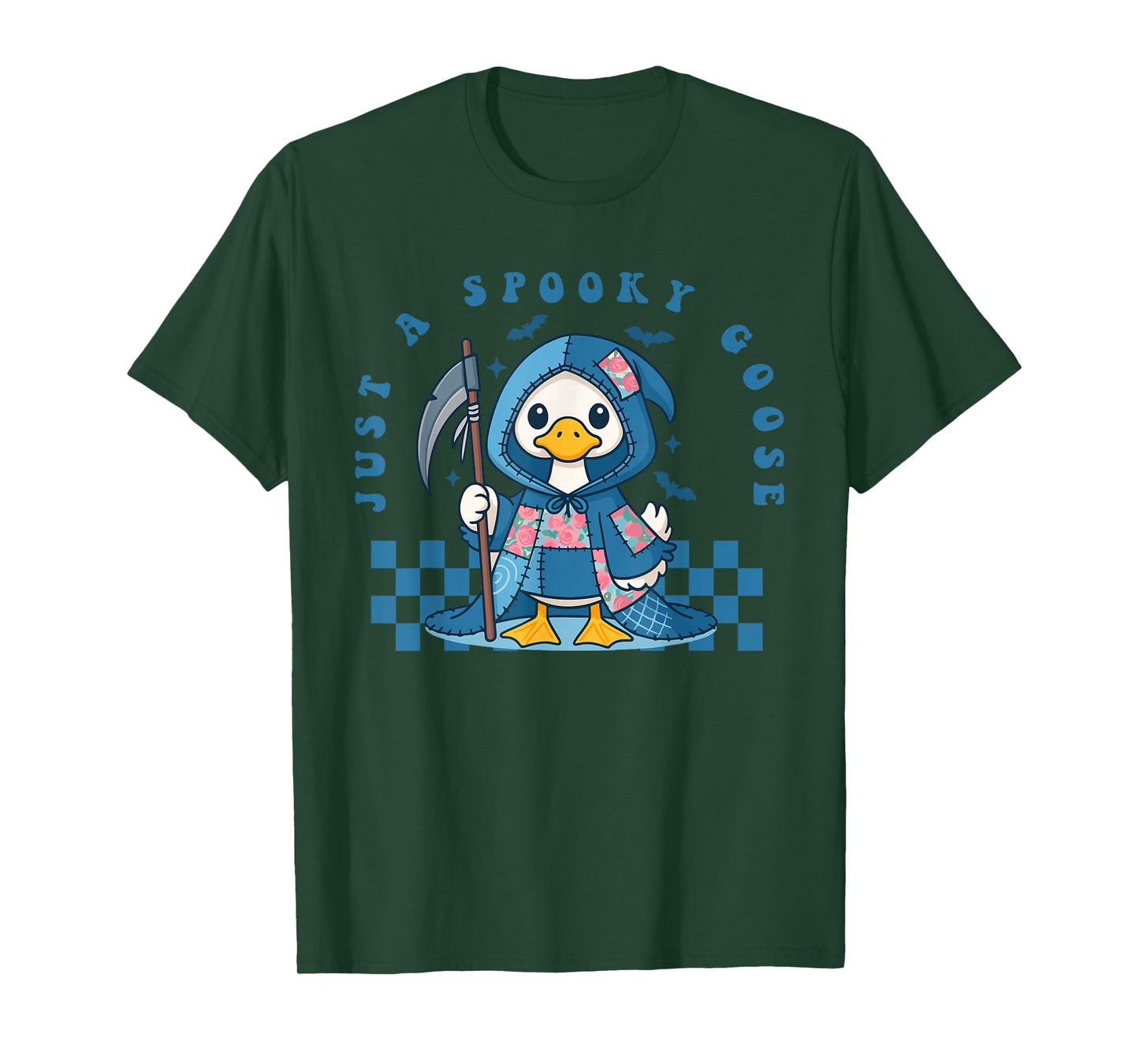 Just A Spooky Goose Halloween Silly Goose Funny Halloween T-Shirt