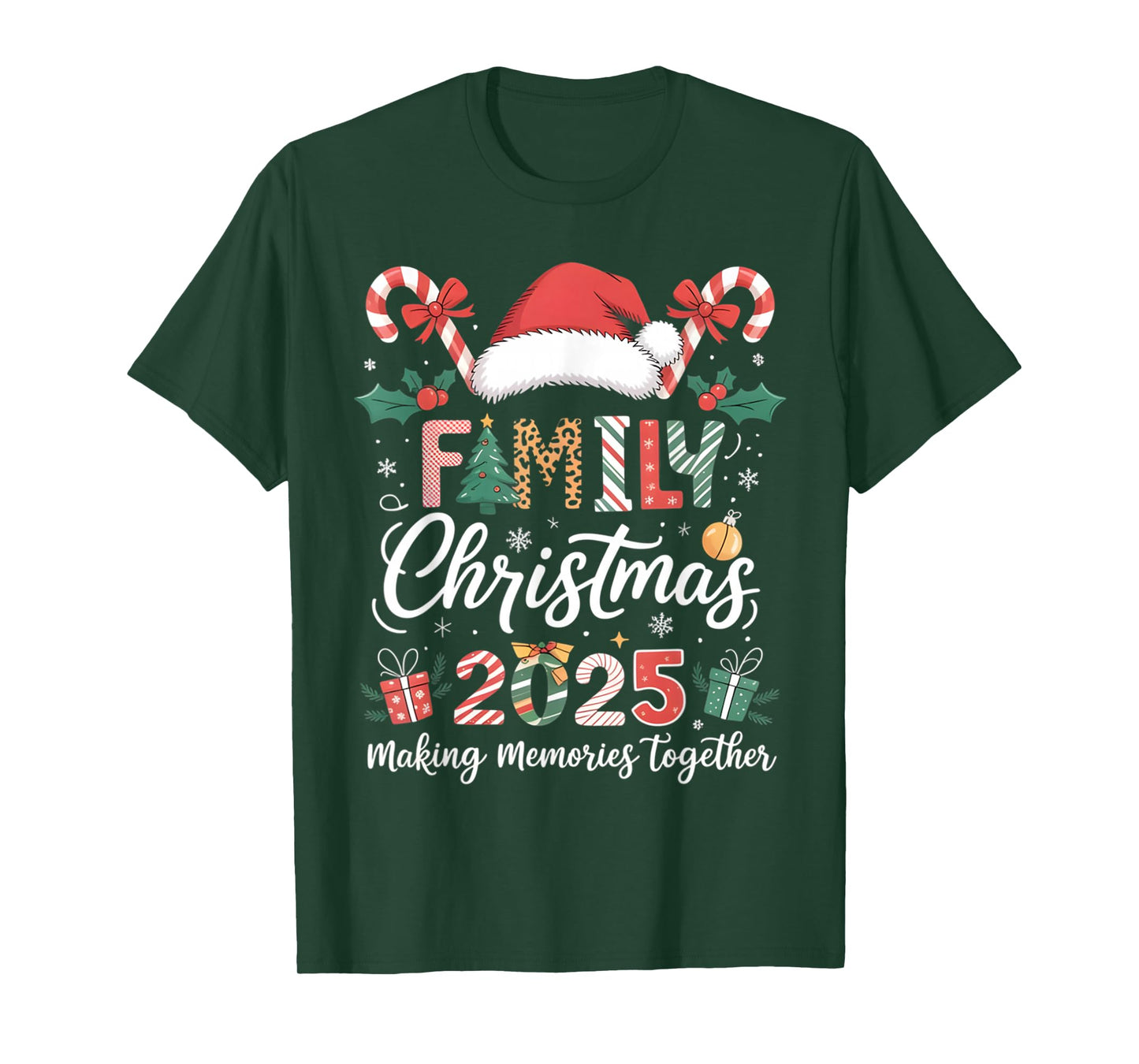 Family Christmas 2025 Matching Outfit Xmas Men Women Gifts T-Shirt