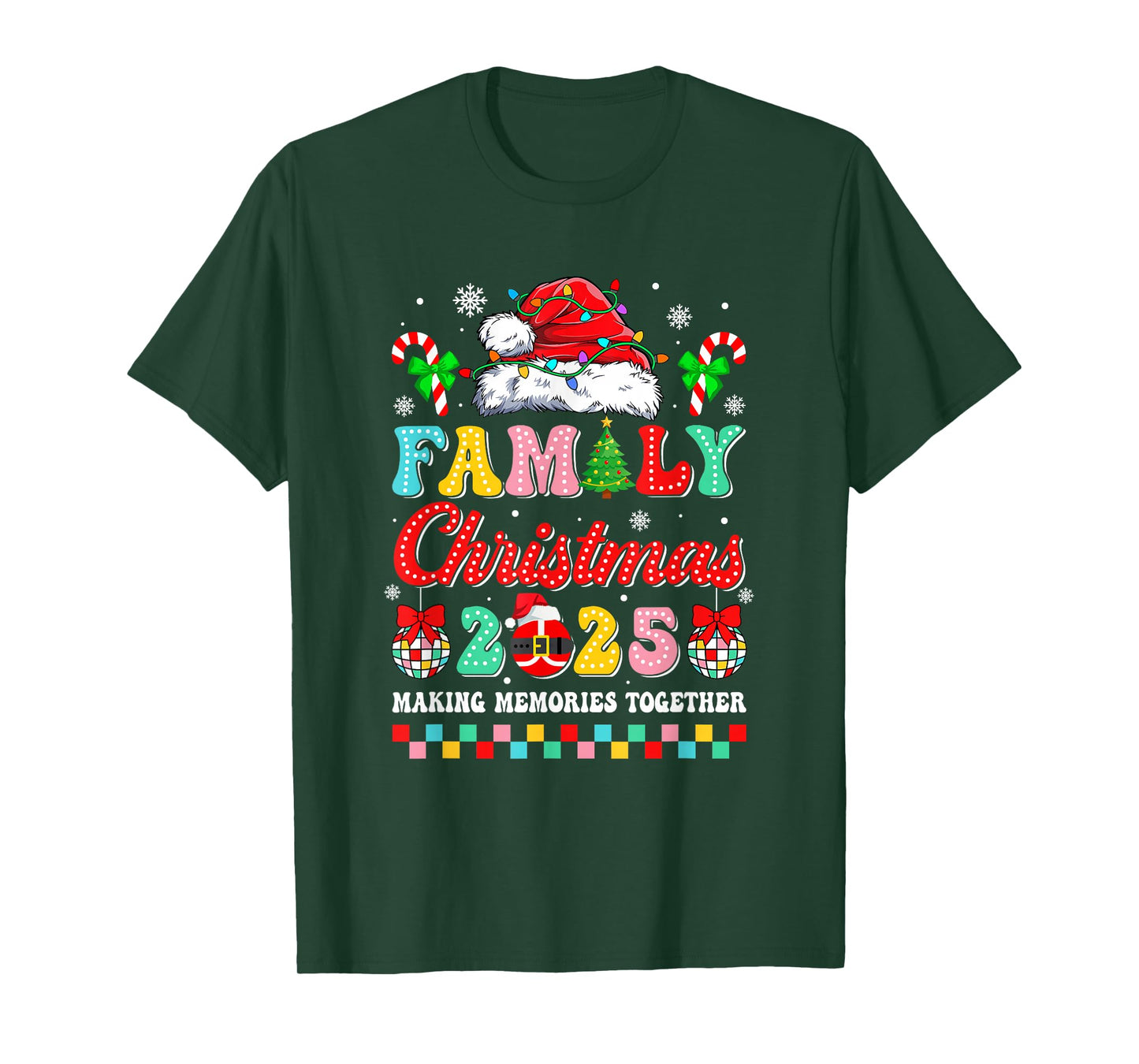 Family Christmas 2025 Matching Outfit Xmas Squad Santa Group T-Shirt