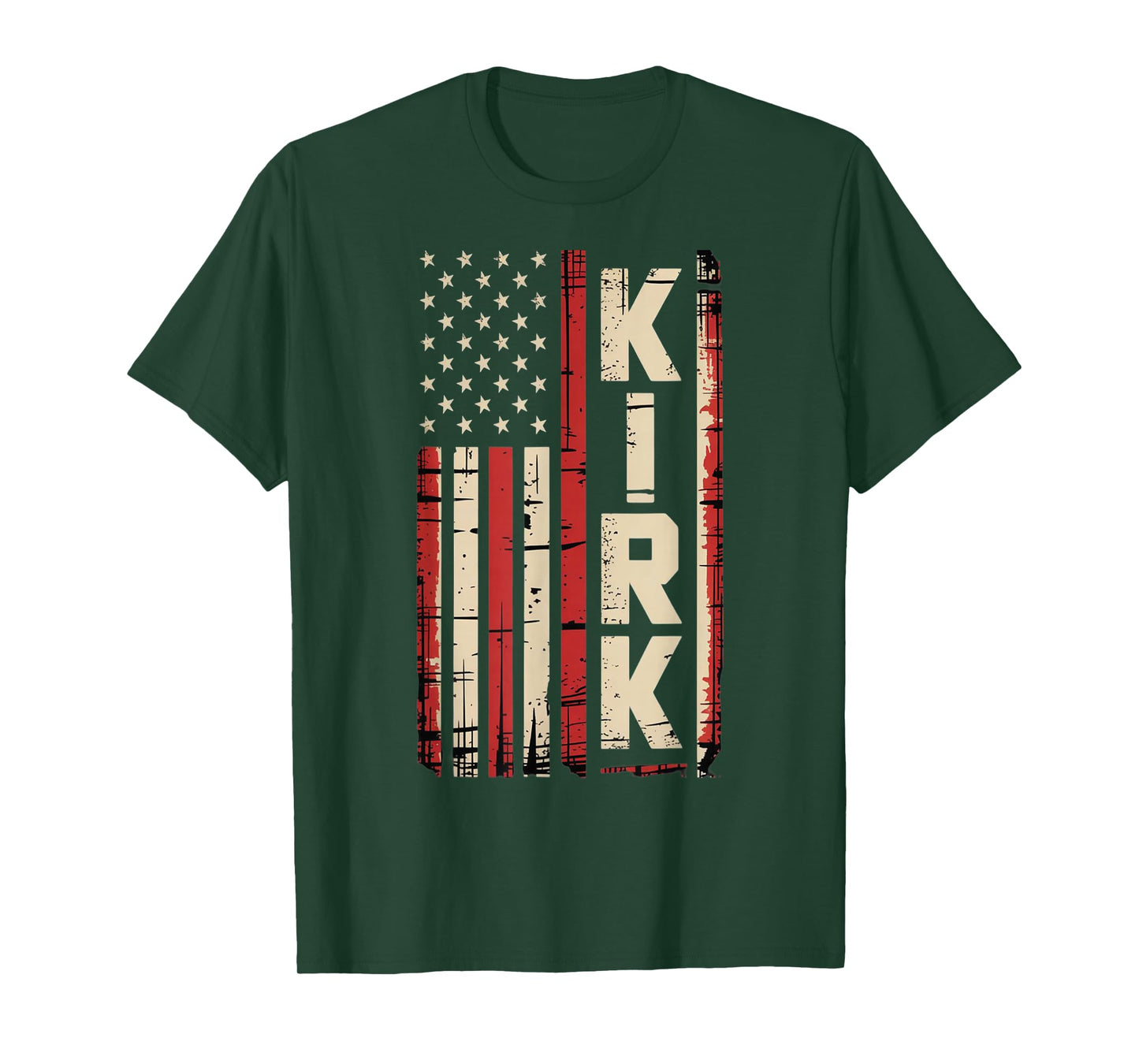 Retro Vintage Kirk US Flag T-Shirt
