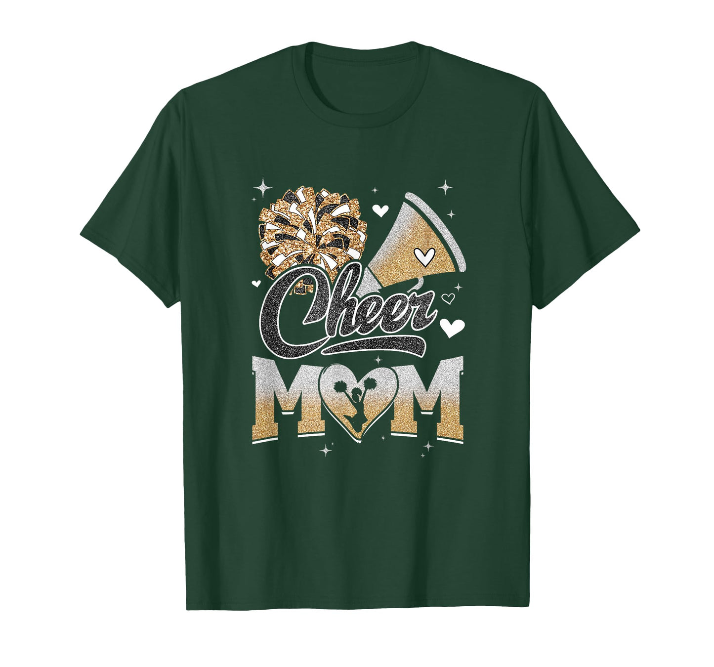 Cheer Mom Cheerleading Football For Women Graphic T-Shirt