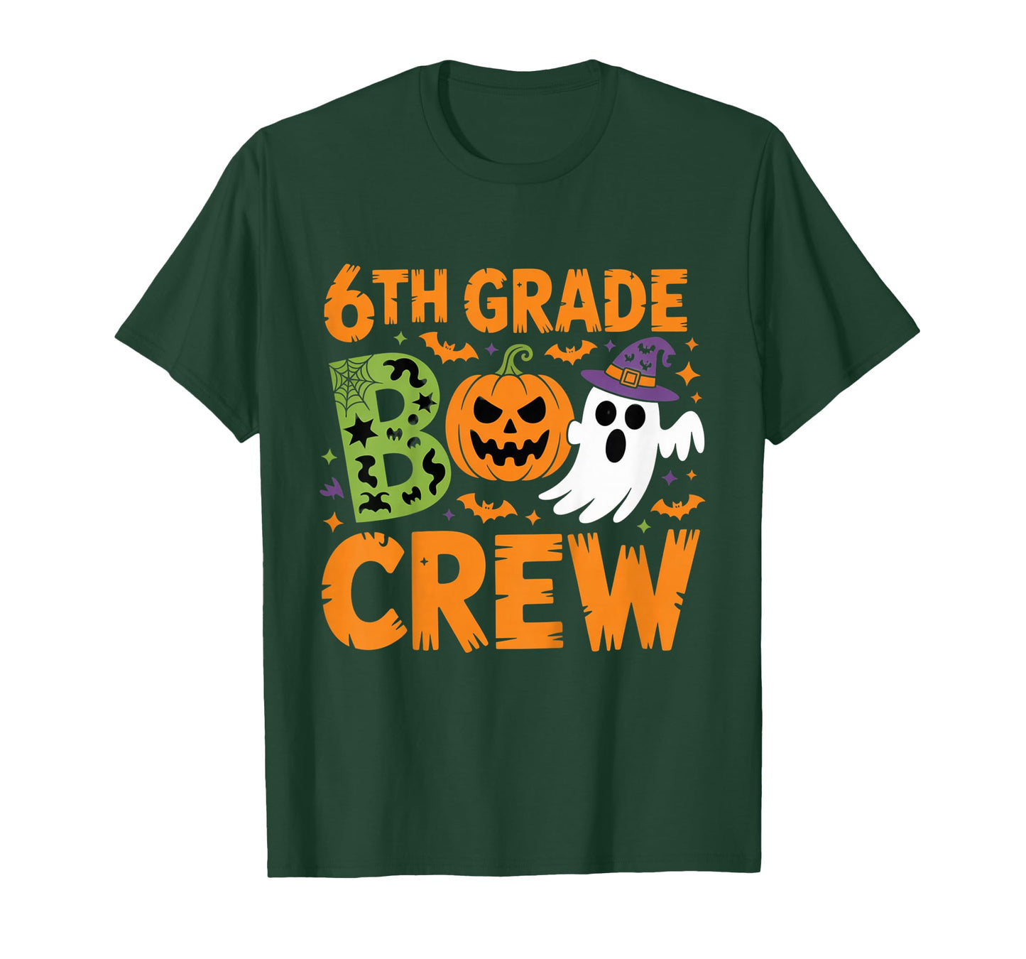 6th Grade Boo Crew Halloween Classroom Teachers Students T-Shirt