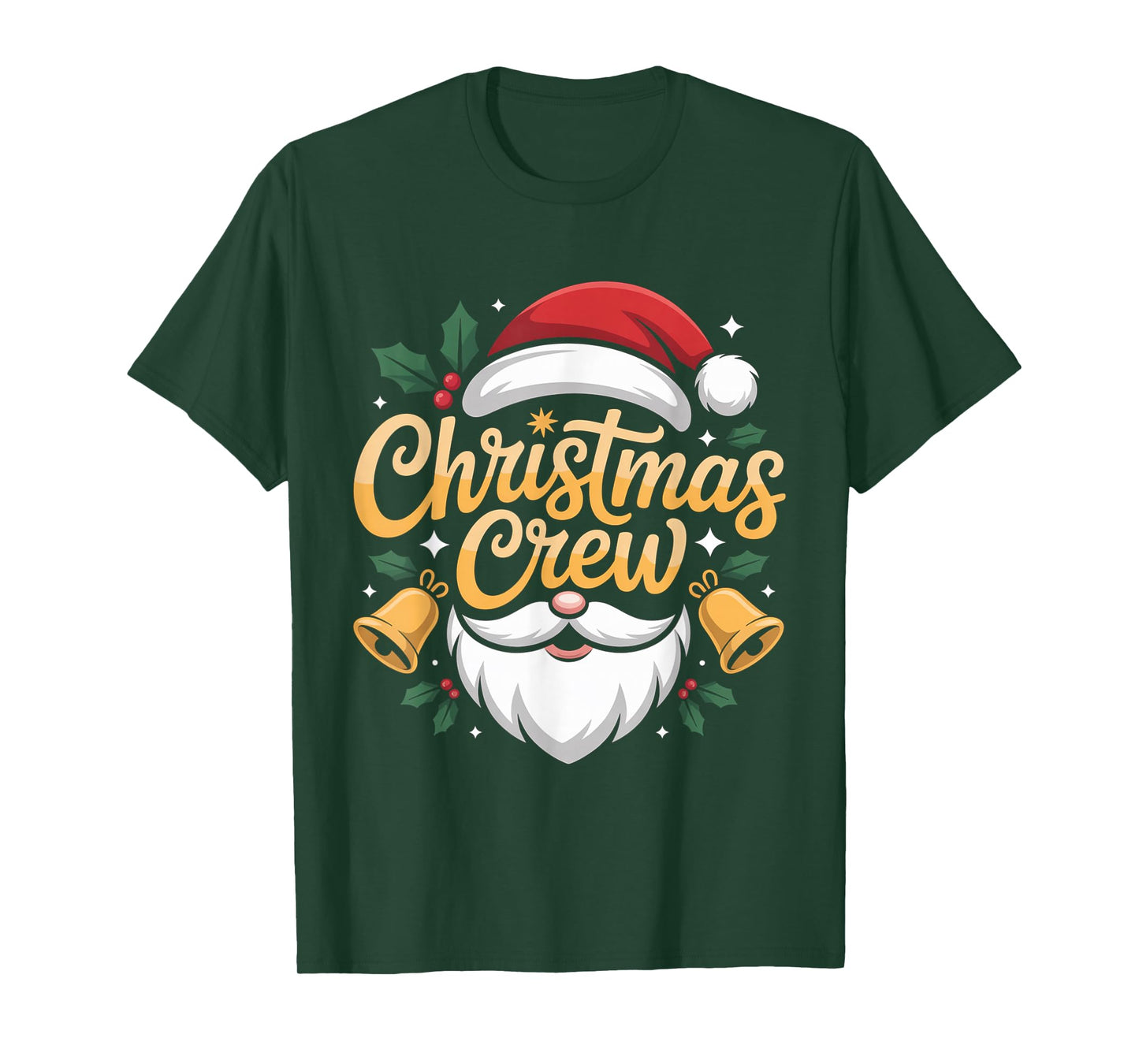 Christmas Crew Matching Family and Santa Friends T-Shirt