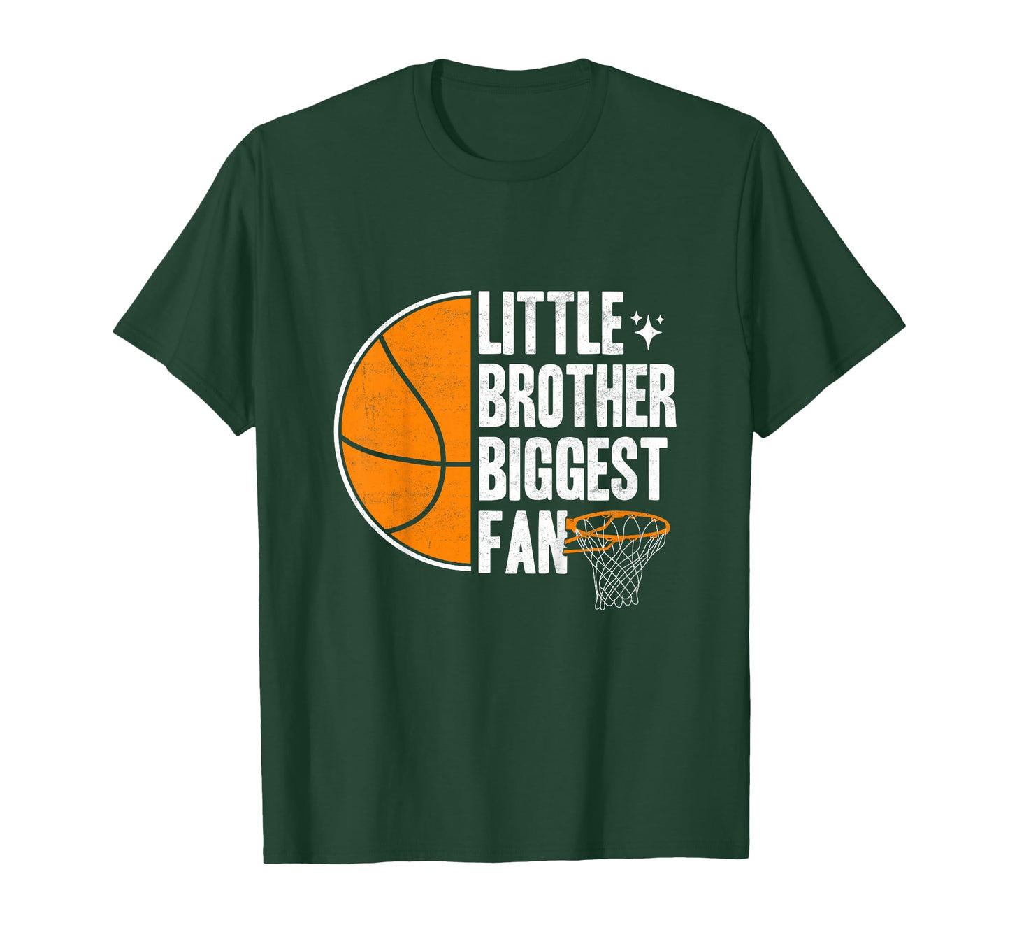 Kids Basketball Little brother Biggest Fan Basketball brother T-Shirt
