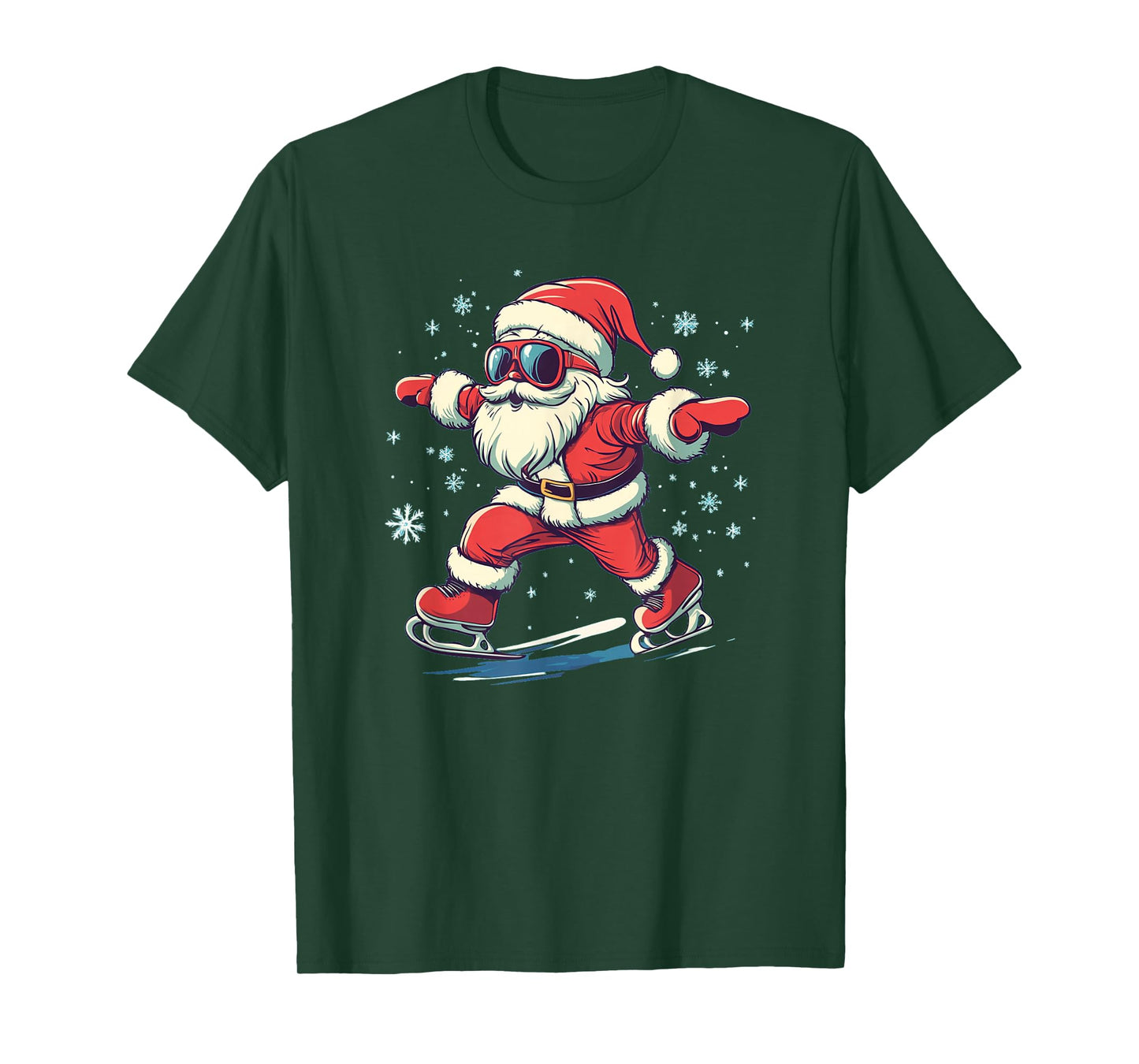 Funny Ice Dancer Santa Costume T-Shirt