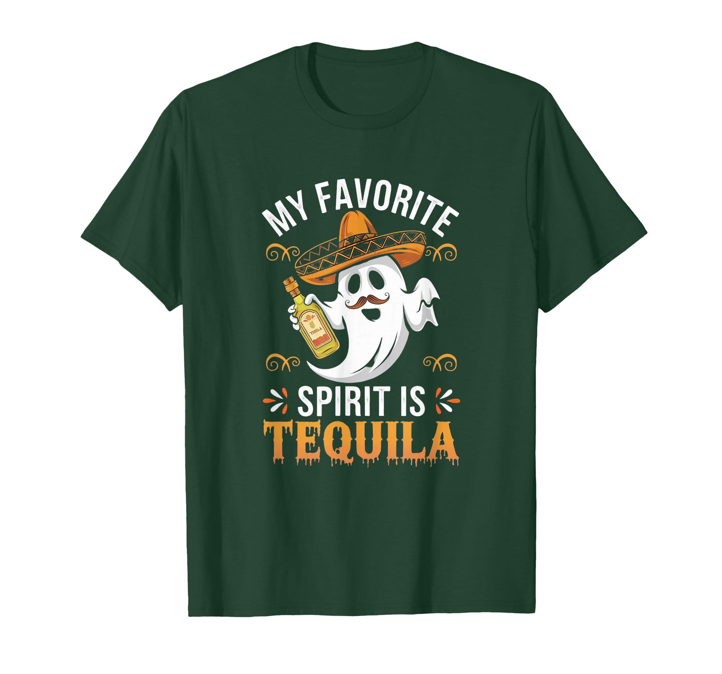 My Favorite Spirit Tequila Funny Halloween T-Shirt
