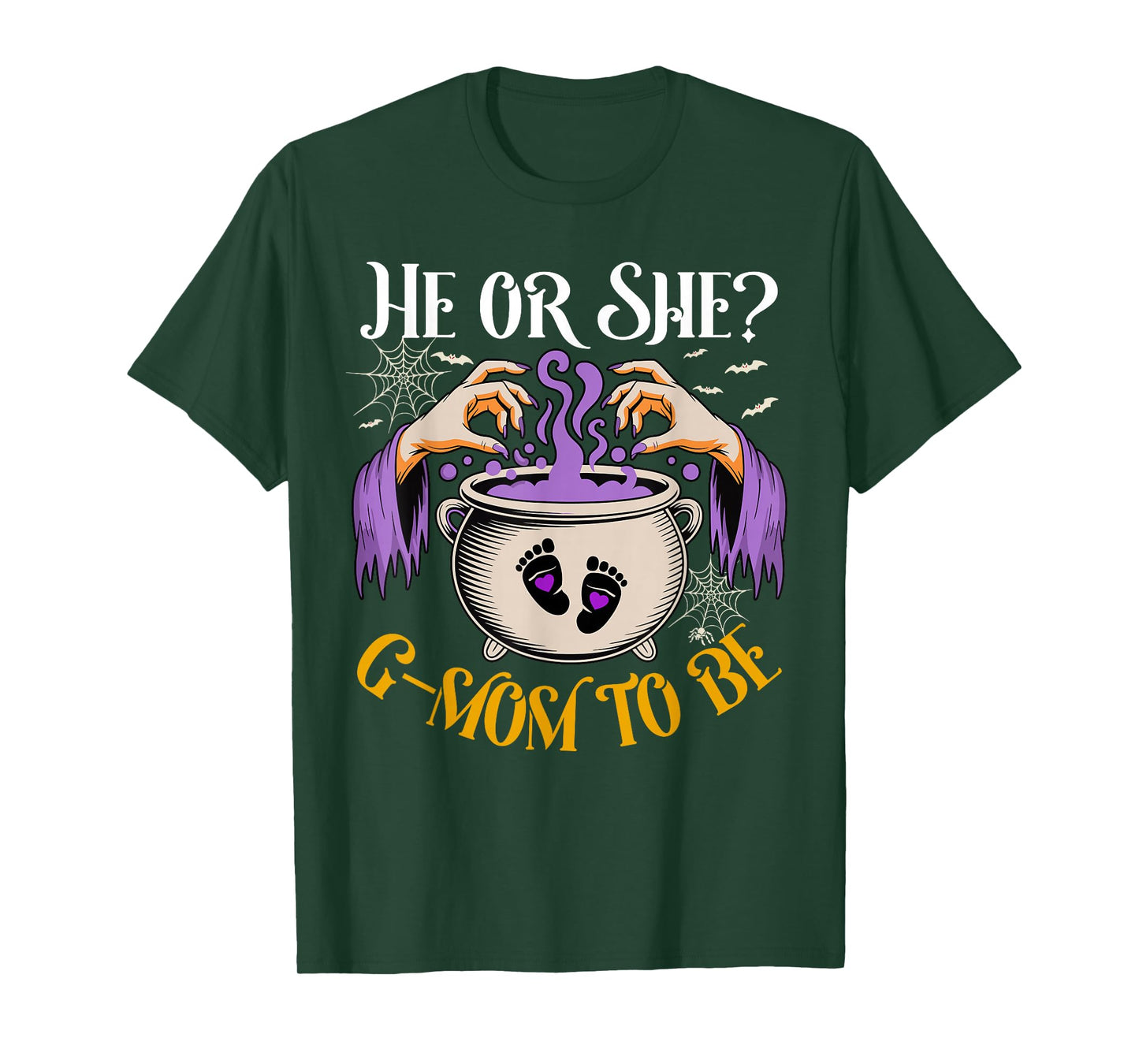 He Or She G Mom to Be Baby Reveal Halloween Costume T-Shirt