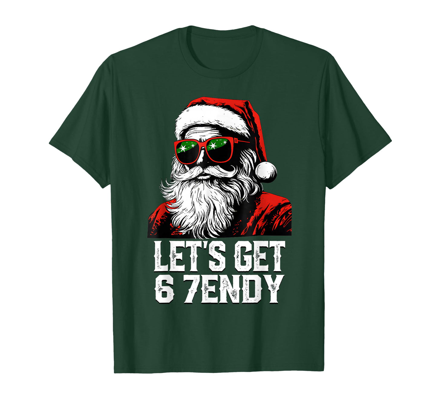 67 Six Seven 6 7endy Let's get Sendy Meme Santa Christmas T-Shirt
