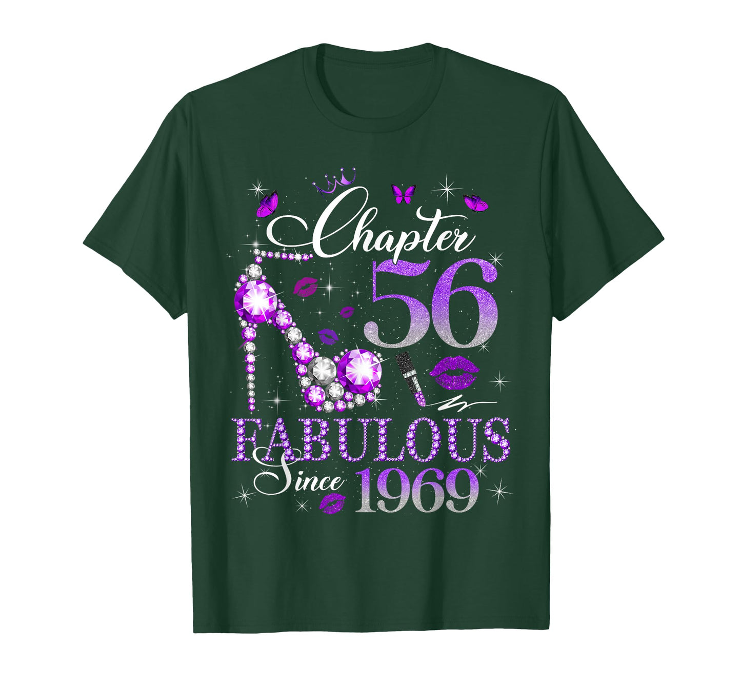 Chapter 56 Fabulous Since 1969 56th Birthday Queen Diamond T-Shirt