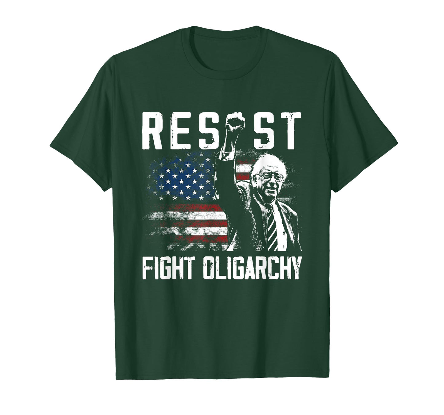 RESIST Bernie Sanders Fight Oligarchy Freedom Protest T-Shirt