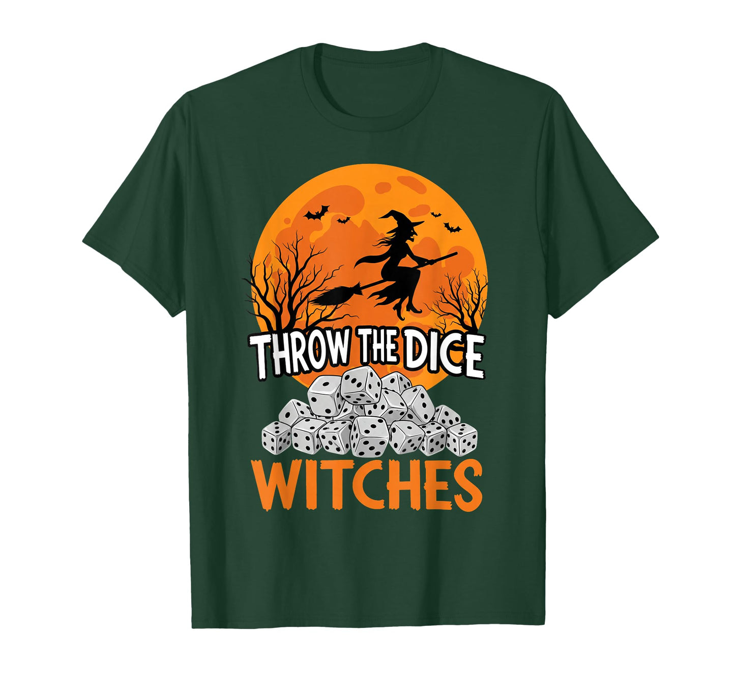 Halloween Bunco Throw The Dice Witches Bunco Dice Game Women T-Shirt