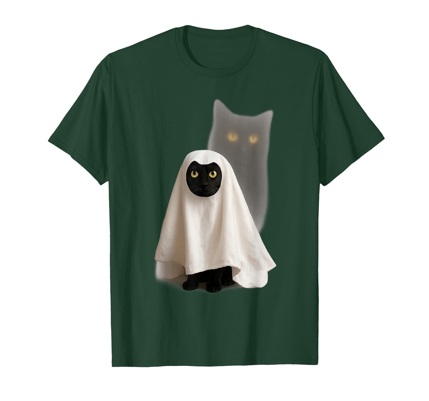 Cute Funny Wizard Cat Ghost Weird Kitten Cat Meme Halloween T-Shirt