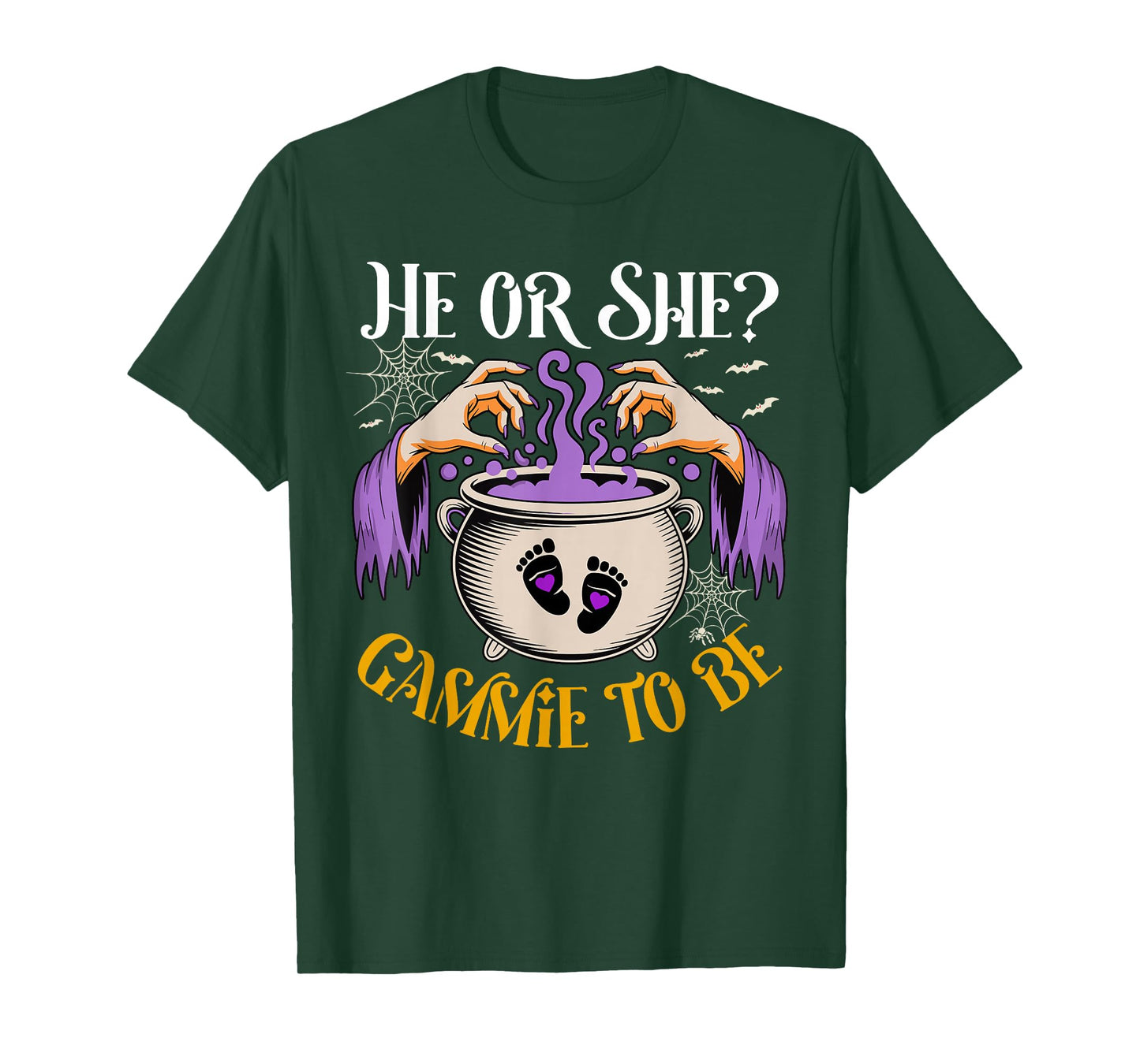 He Or She Gammie to Be Baby Reveal Halloween Costume T-Shirt