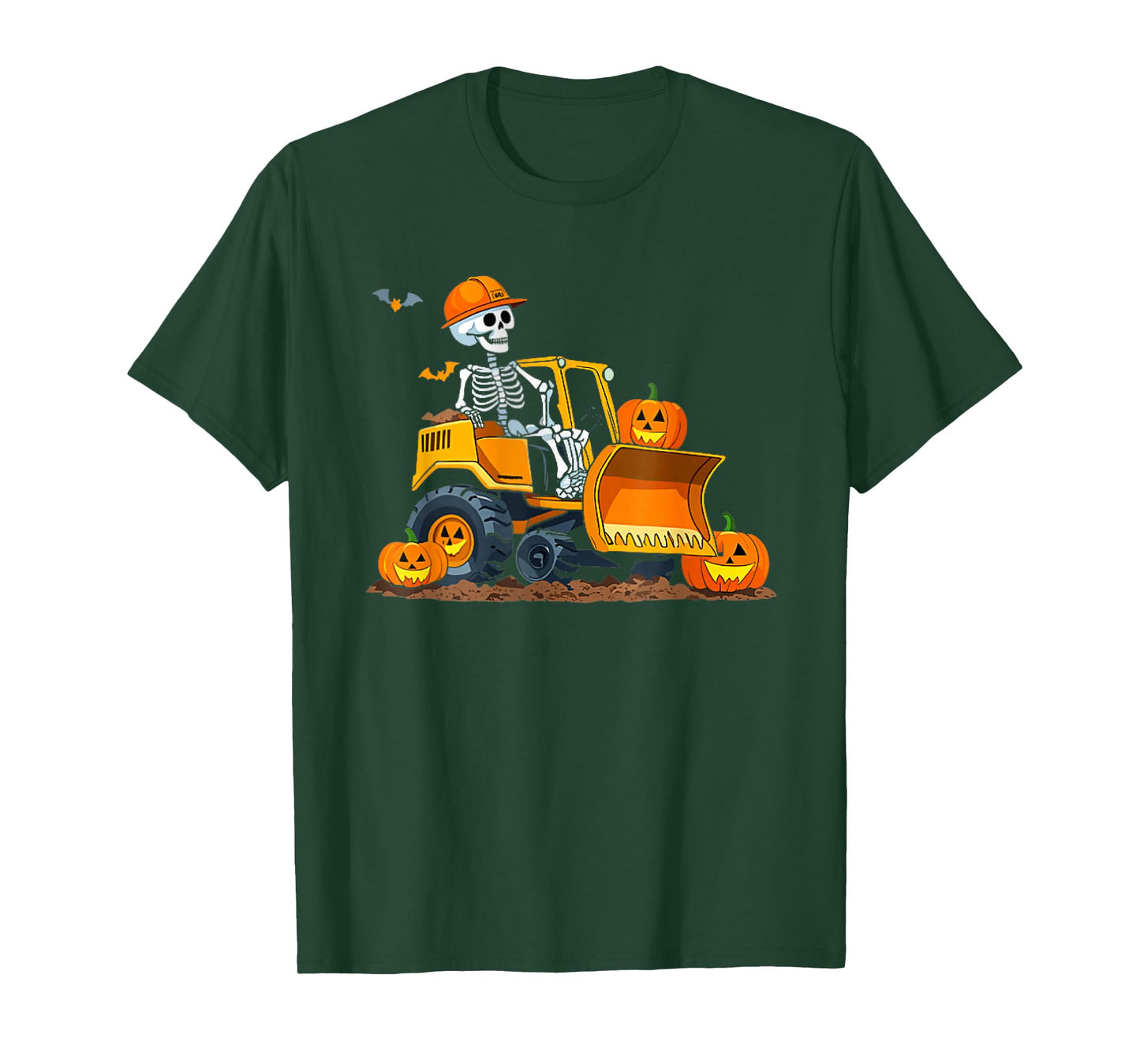 Spooky Construction Trucks Halloween Toddler Boys T-Shirt