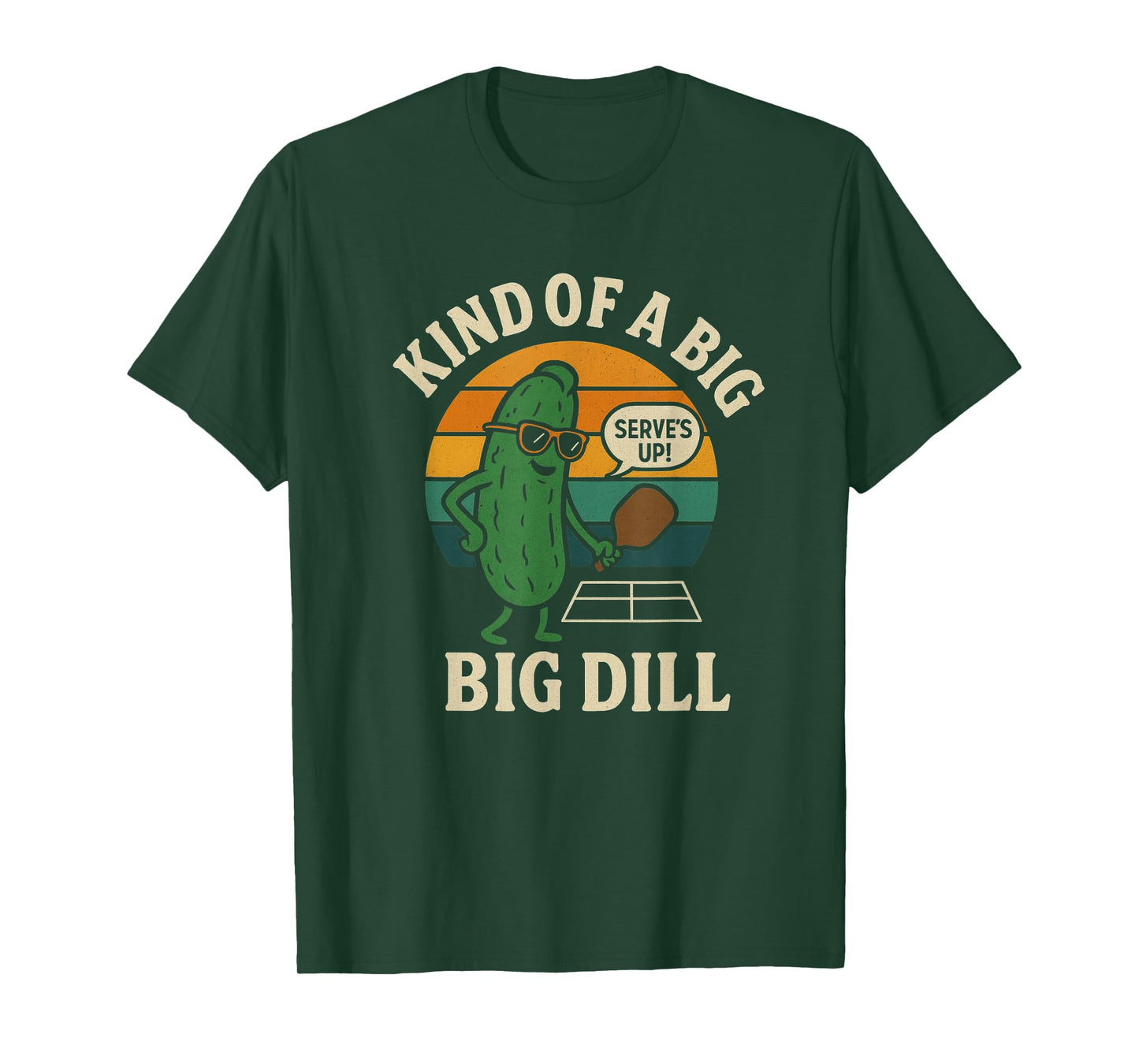Funny Pickleball Pun Kind of A Big Deal Retro Vintage T-Shirt
