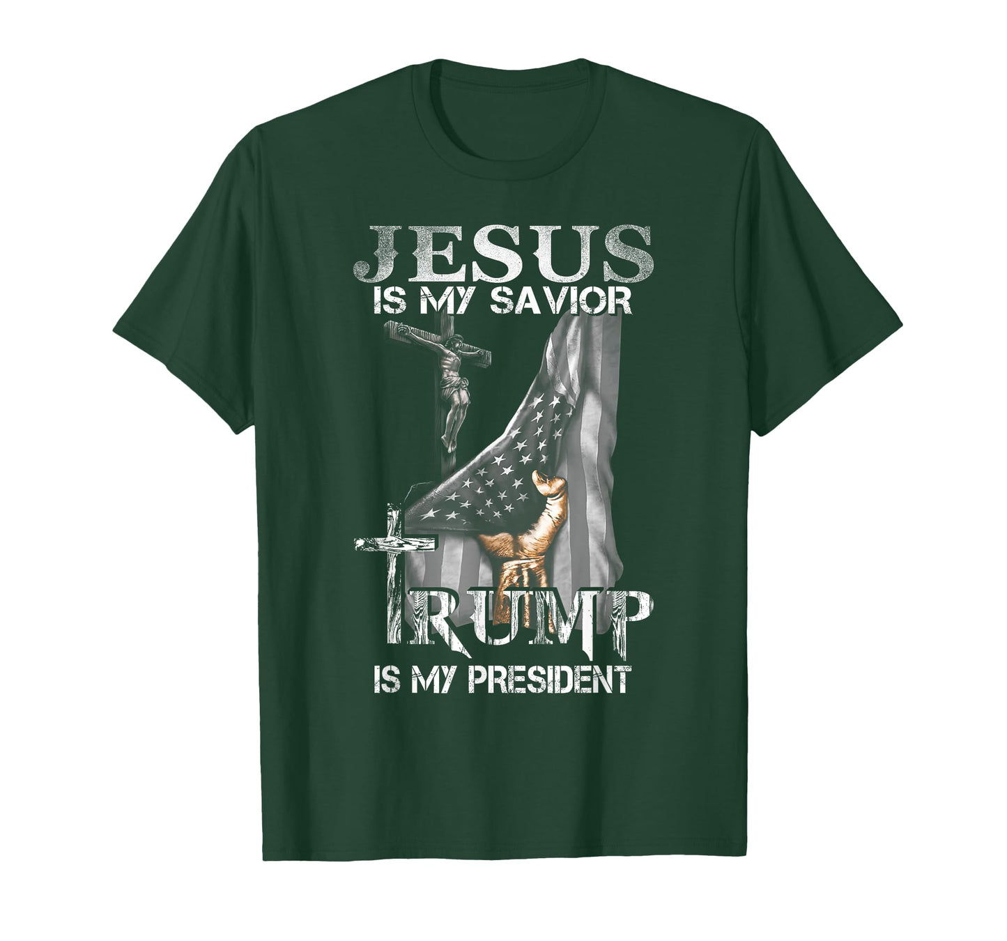 Jesus Is My Savior Trump Is My President Shirt for men women T-Shirt