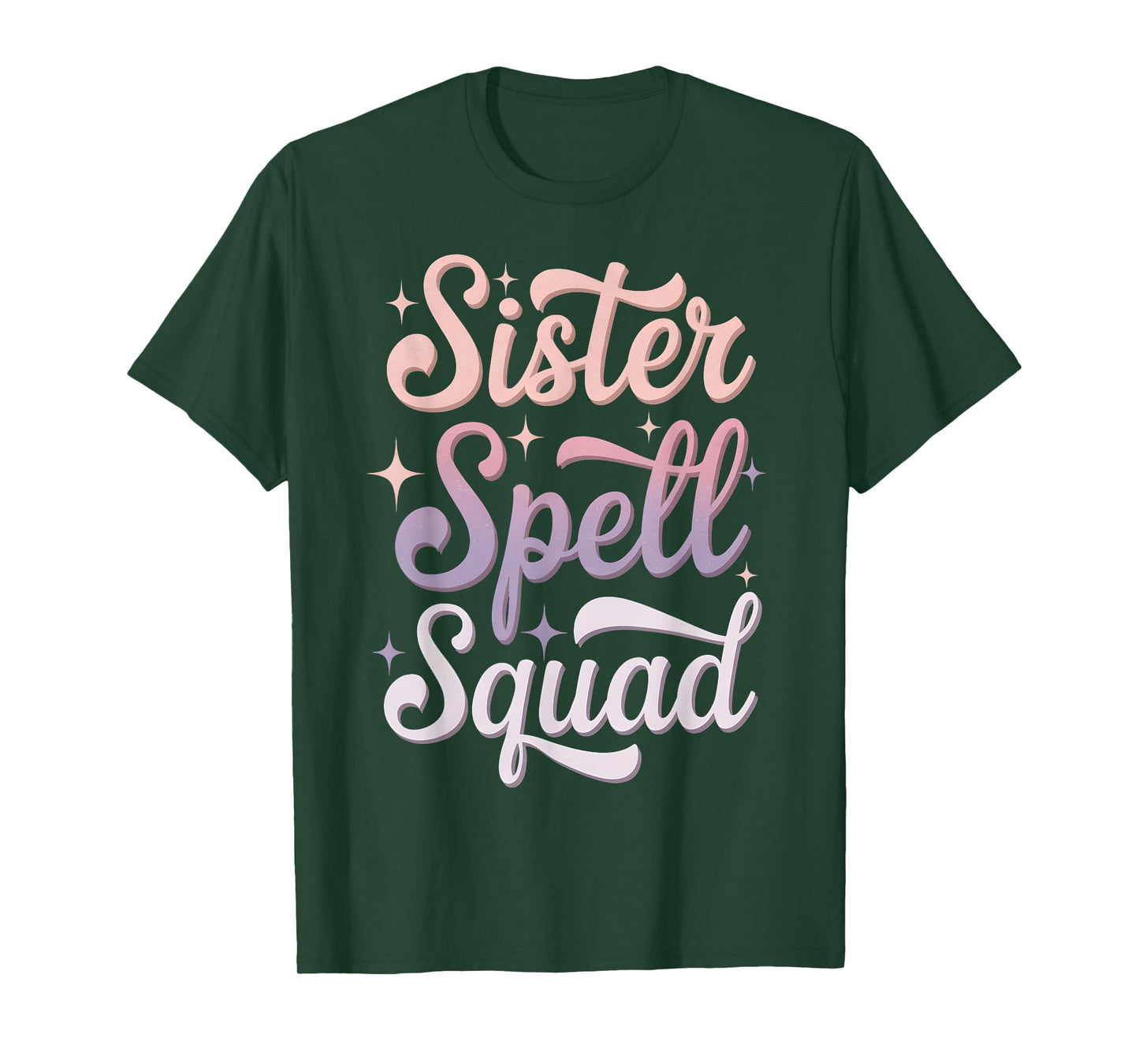 Sister Spell Squad Matching Witch Halloween Outfit T-Shirt